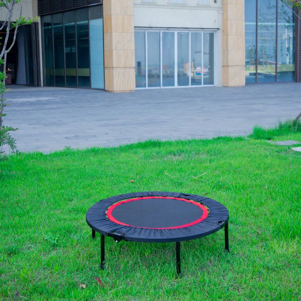 40 Inch Mini Exercise Trampoline For Adults Or Kids - Indoor Fitness Rebounder Trampoline With Safety Pad | Max