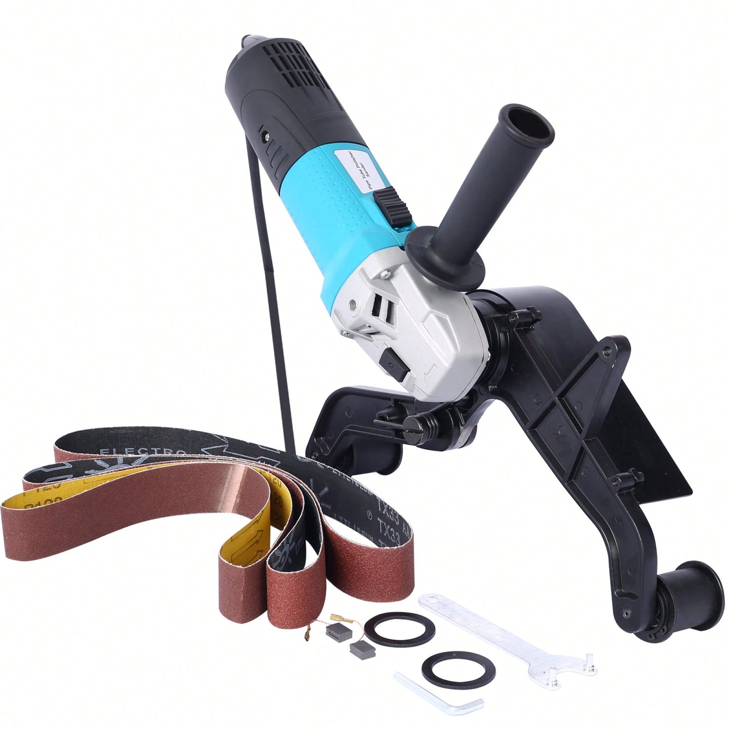 Stainless Steel Tube Belt Sander And Polisher - 110V 1300W Pipe Sander With Alumina Oxide Grinding And Polishing Tools