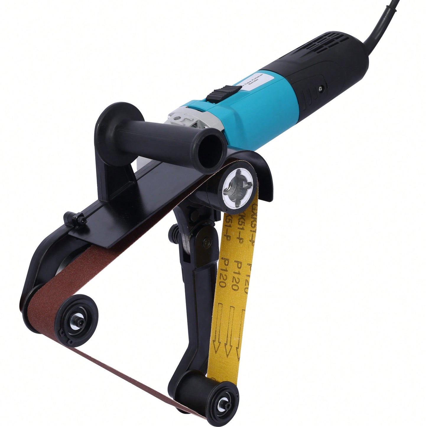 Stainless Steel Tube Belt Sander And Polisher - 110V 1300W Pipe Sander With Alumina Oxide Grinding And Polishing Tools