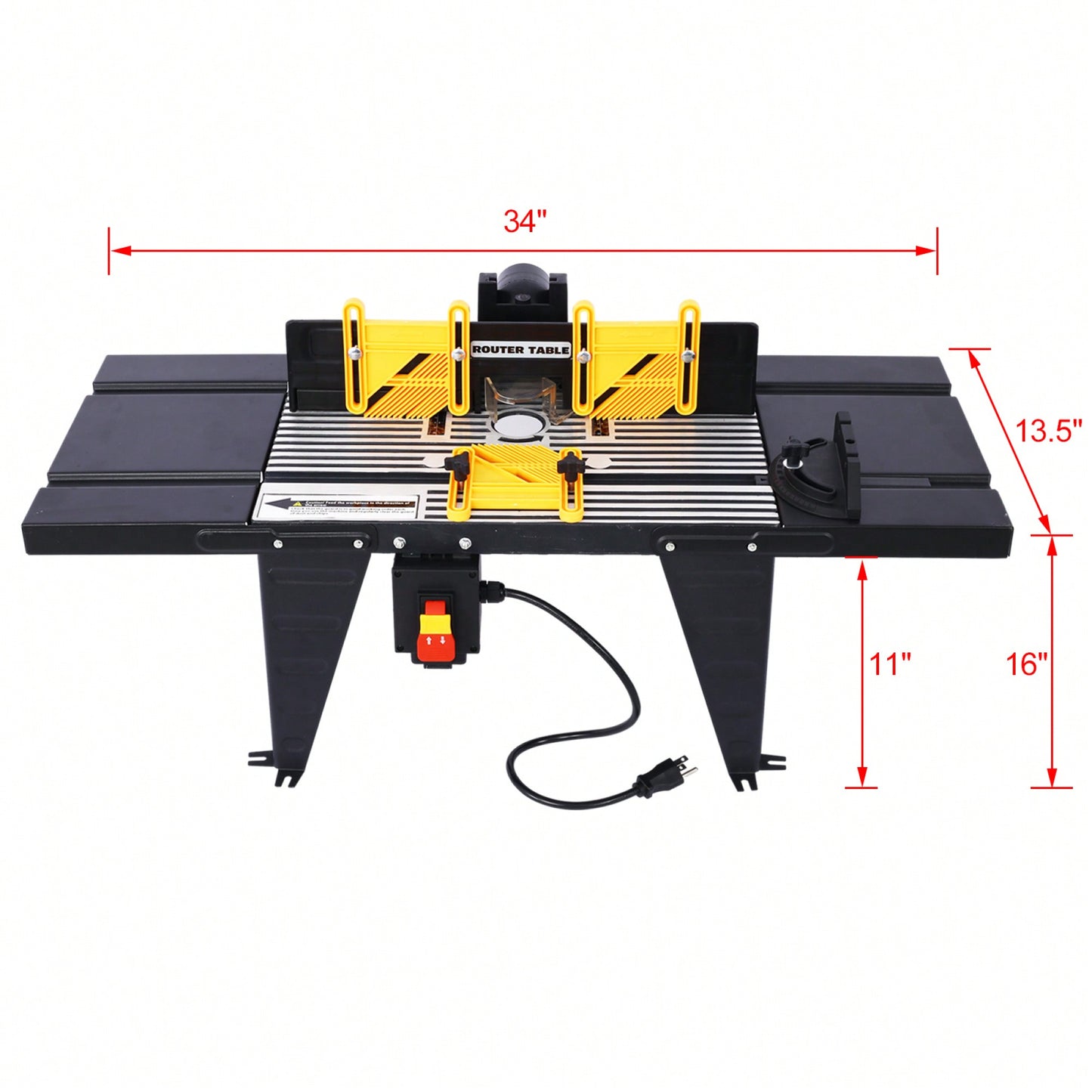 Precision Electric Router Table For Woodworking Projects - Versatile Benchtop Tool In Sleek Black Finish