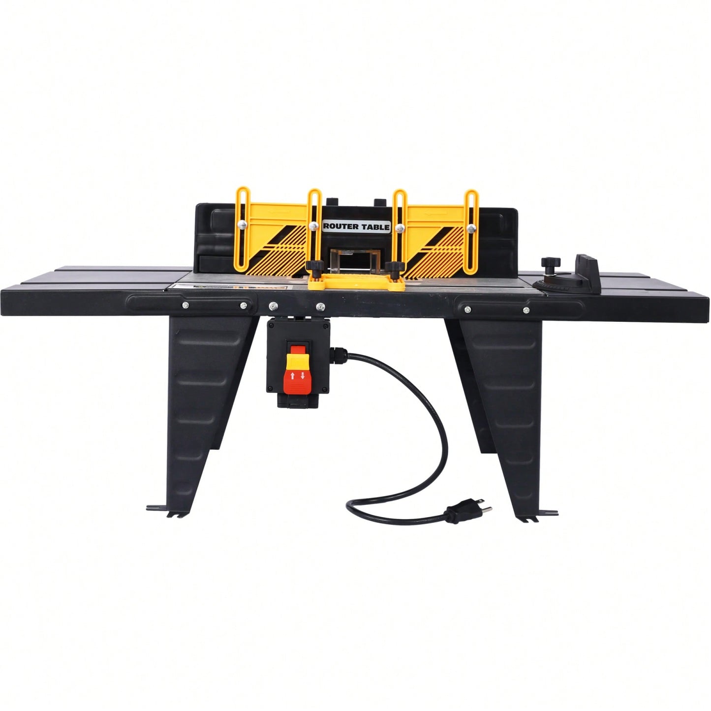 Precision Electric Router Table For Woodworking Projects - Versatile Benchtop Tool In Sleek Black Finish
