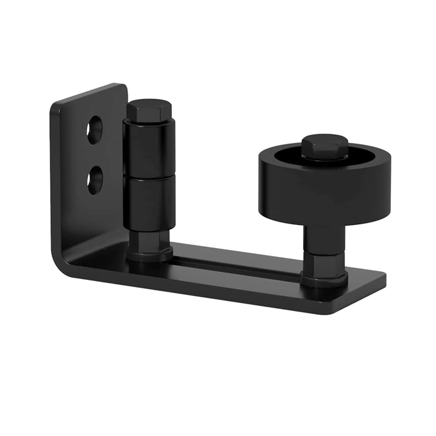Heavy Duty 6.6FT Sliding Barn Door Hardware Kit for 24-36 Inch Doors with Adjustable Floor Guide and Smooth Operation
