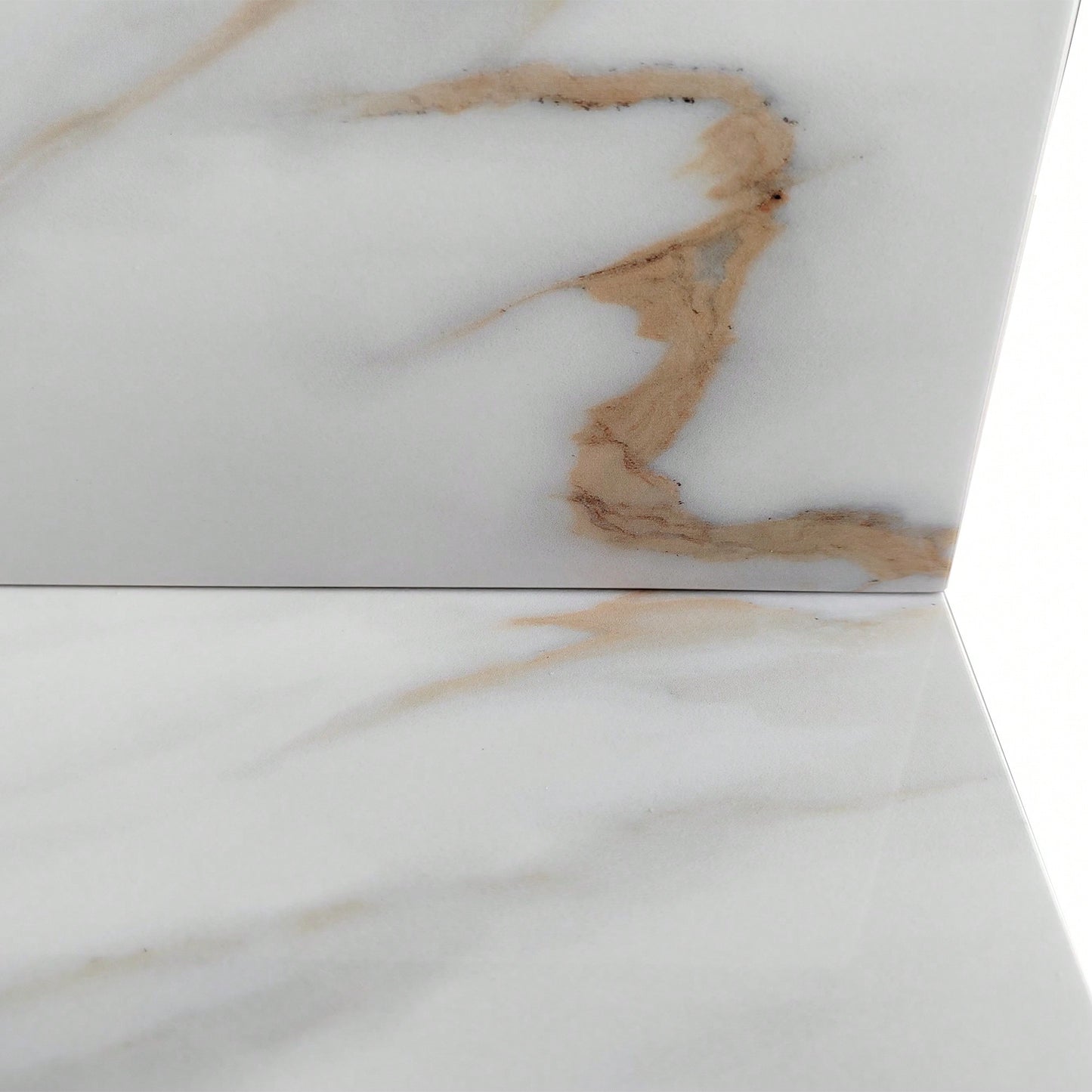 22-Inch Carrara White Bathroom Vanity Top With 4-Inch Backsplash - Elegant Design With Natural Veins