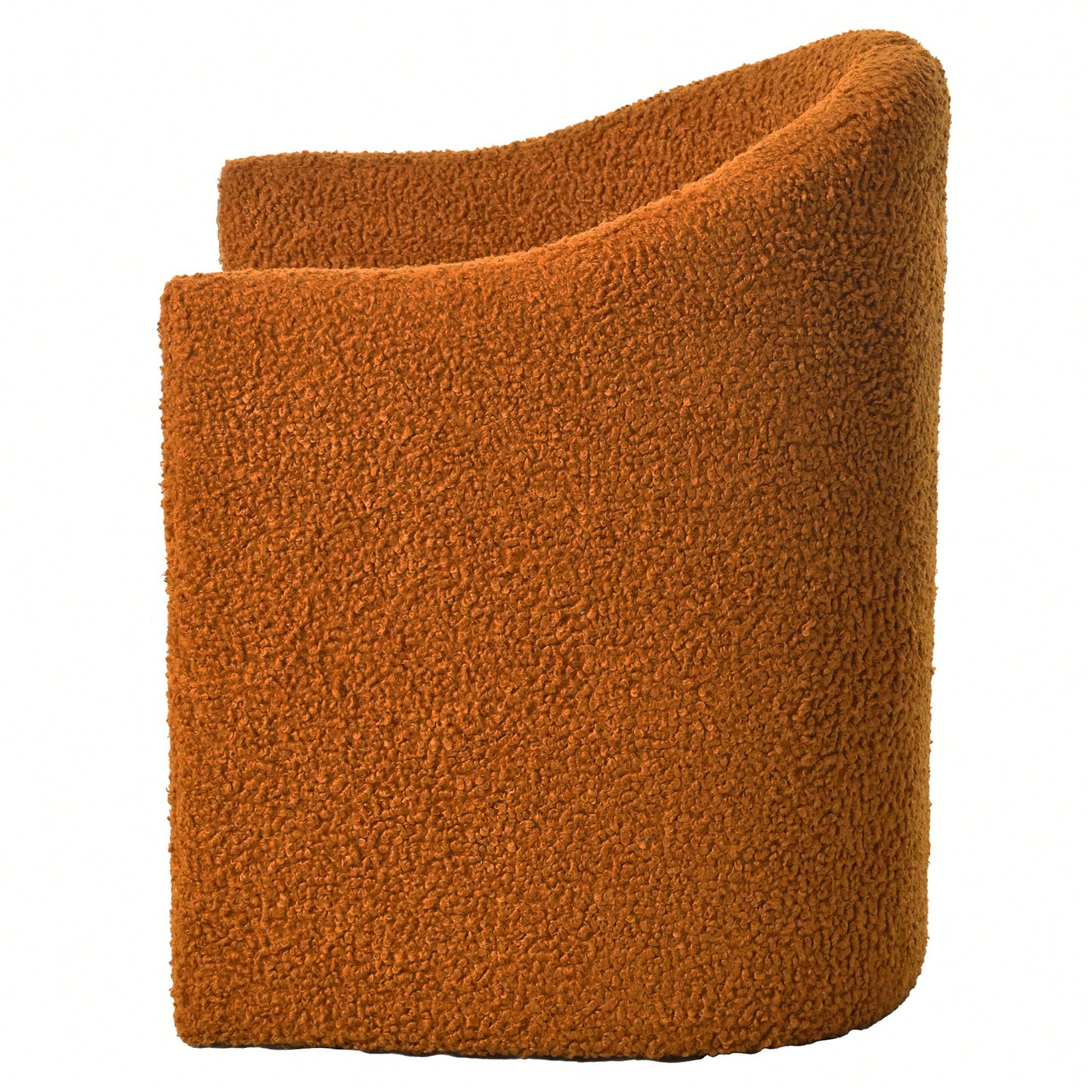 Stylish Curved Accent Chair With Comforting Embrace - Versatile Decorative Seating For Living Room, Bedroom, And Study