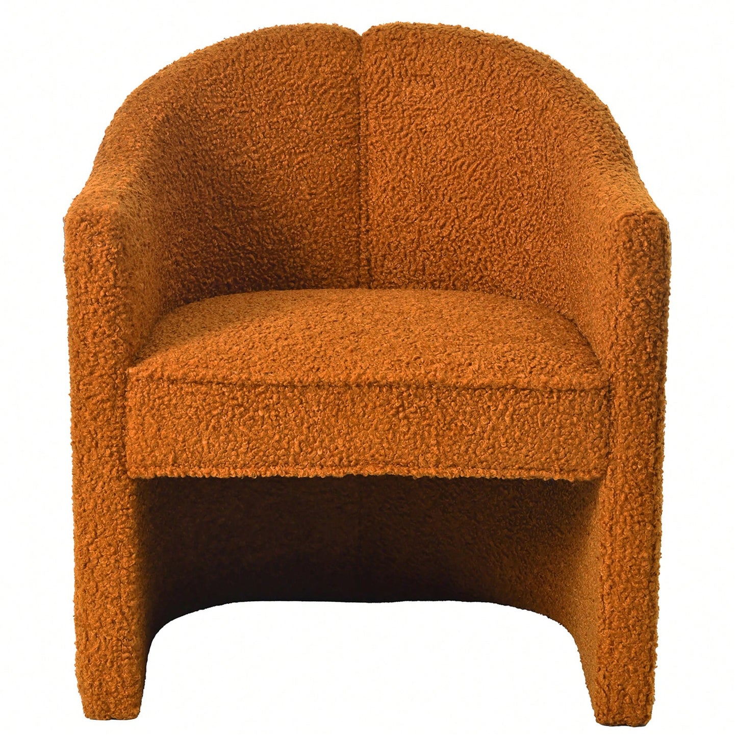 Stylish Curved Accent Chair With Comforting Embrace - Versatile Decorative Seating For Living Room, Bedroom, And Study
