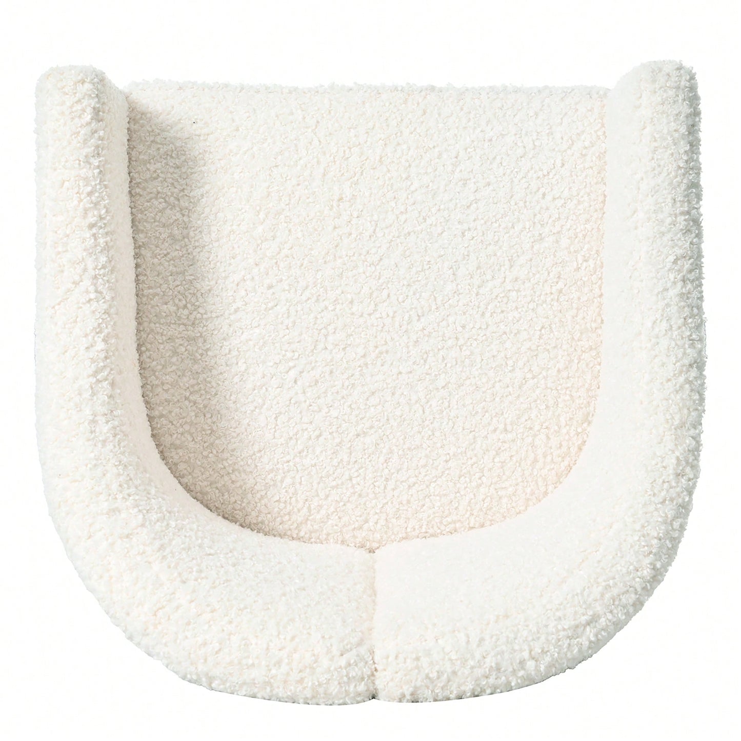 Stylish Curved Accent Chair With Comforting Embrace - Versatile Decorative Seating For Living Room, Bedroom, And Study