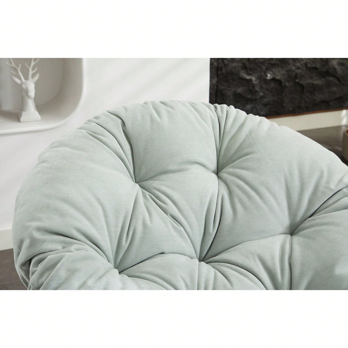 Luxurious Oversized 360° Swivel Barrel Chair - Stylish Papasan Accent Chair For Living Room And Bedroom Comfort