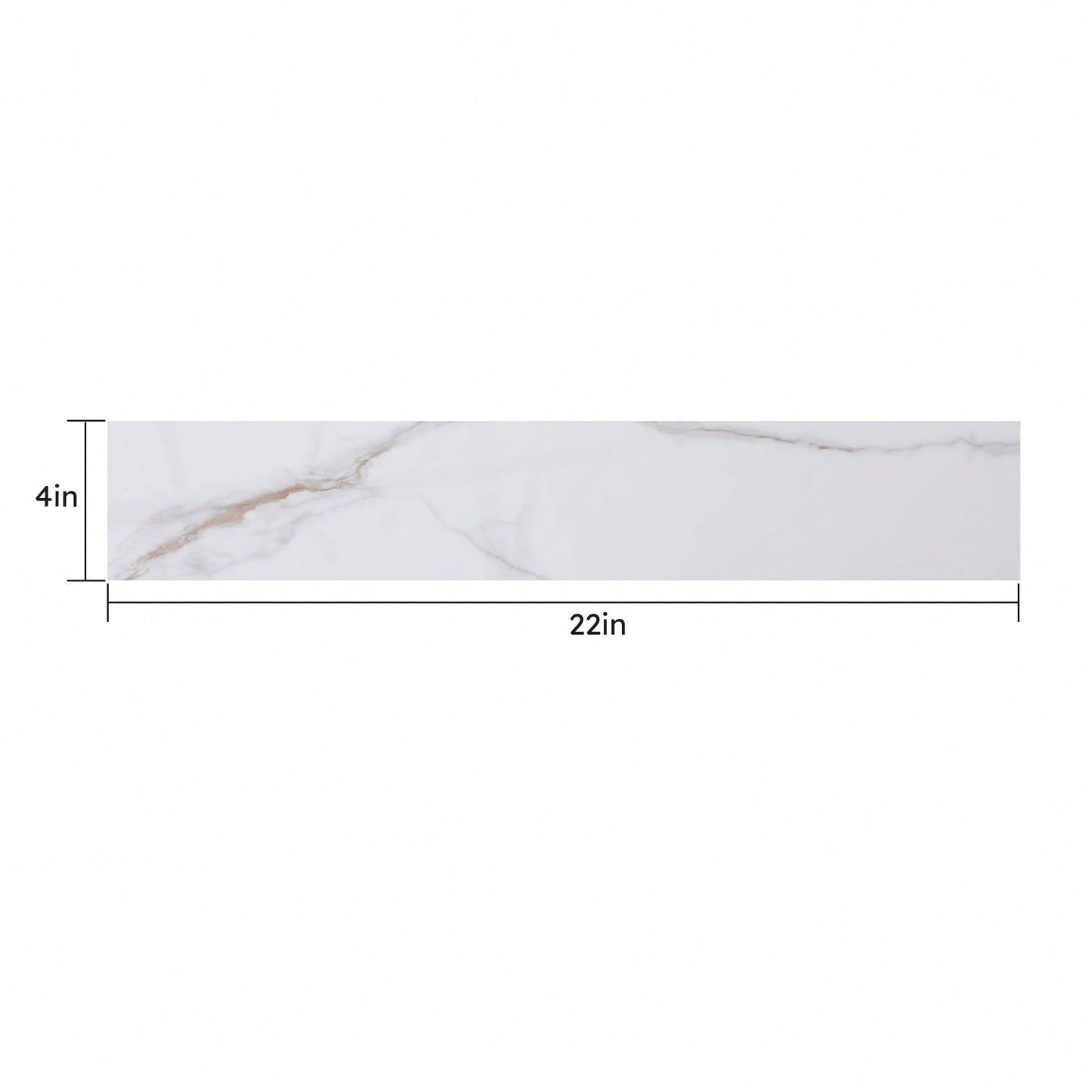 Elegant Carrara Gold Vanity Top Side Splash For Enhanced Bathroom Aesthetics