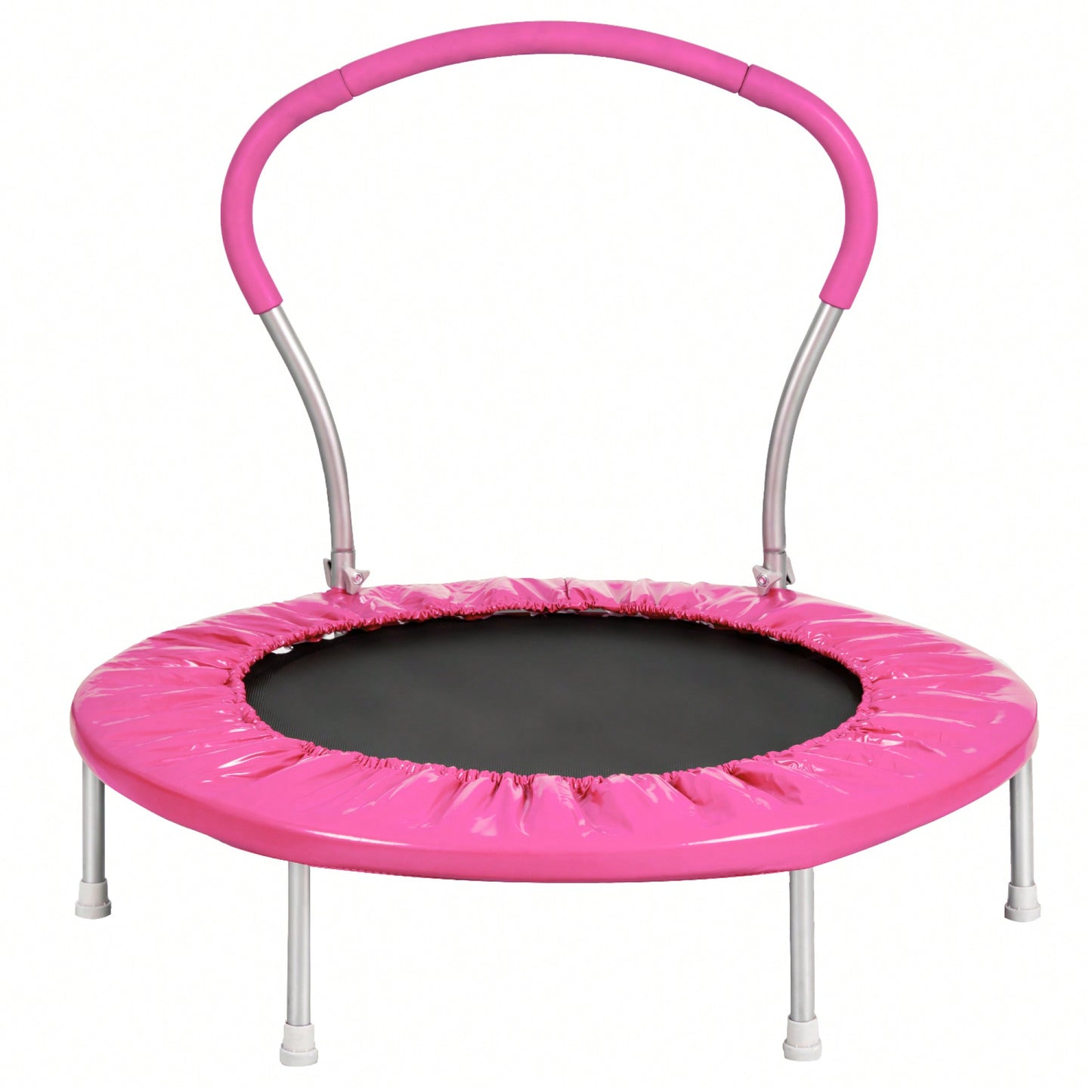 36" Trampoline With Safety Handle - Durable Metal Frame For Fun And Fitness