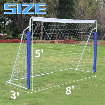 Portable Youth Soccer Goal For Backyard Play - 8x5 FT With Net