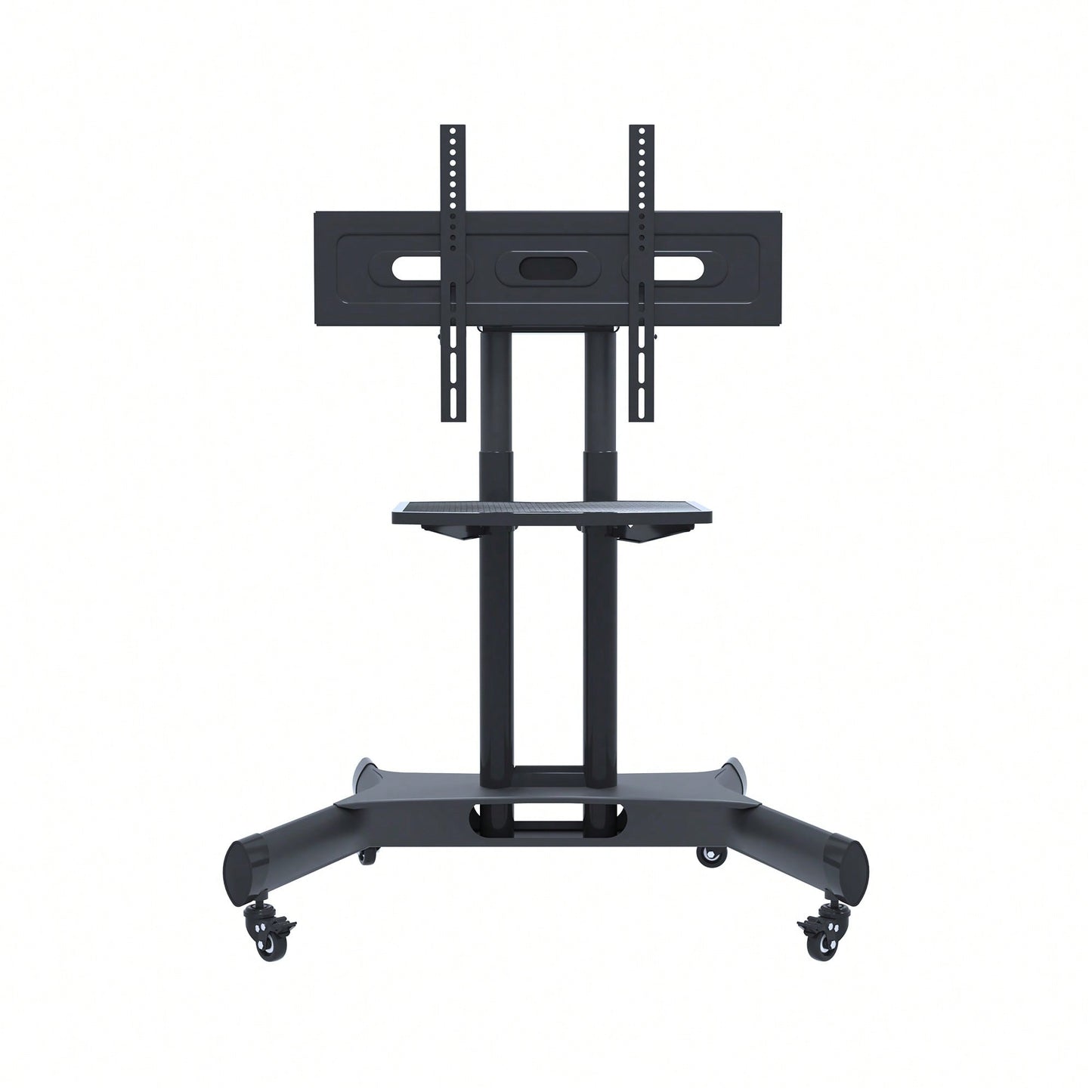 Universal Height Adjustable Swivel TV Stand For 32-80 Inch TVs - Tiltable Table Top Mount, Supports Max VESA 600x400mm, Sleek Black Design