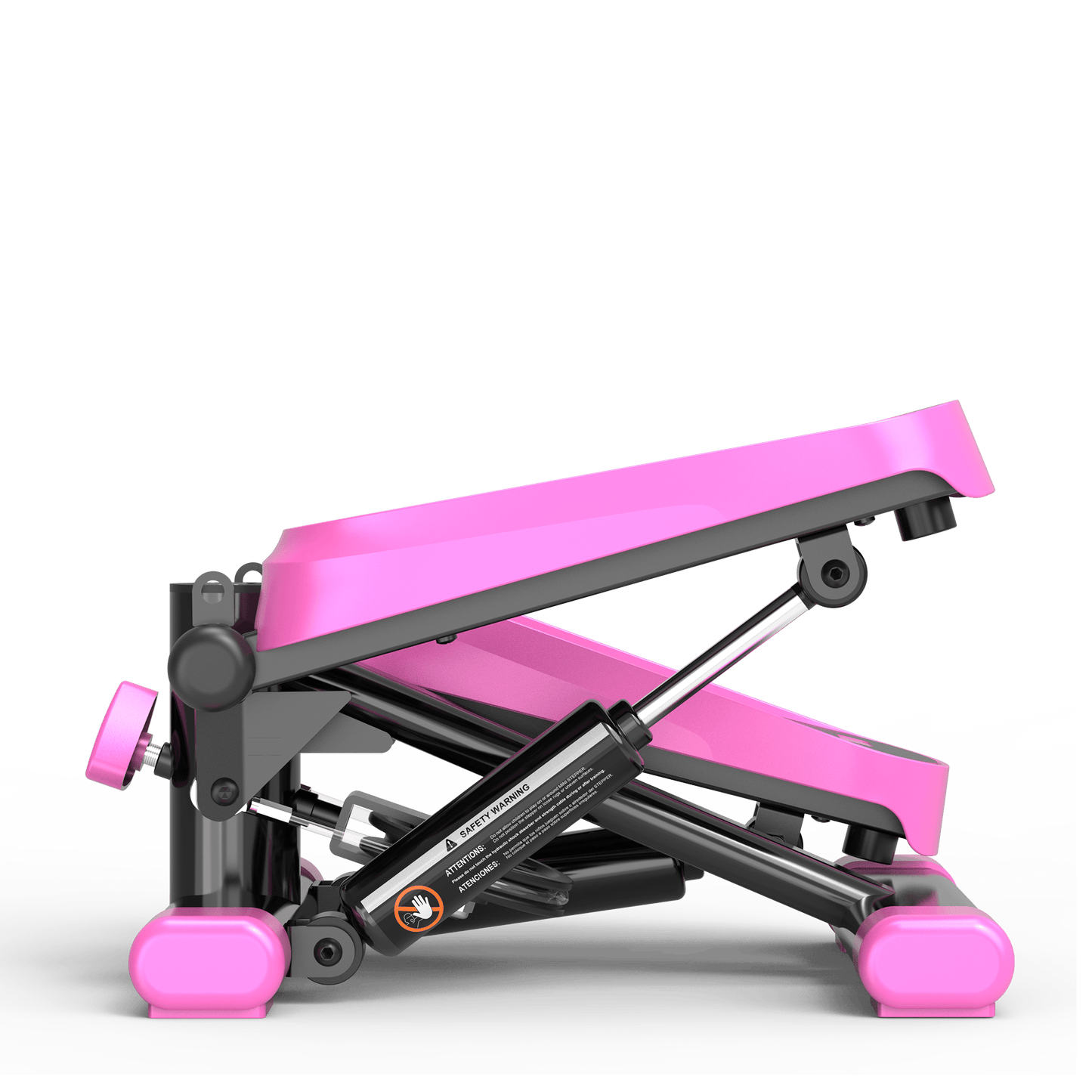 High-Capacity Mini Stepper For Home Office Workouts With Resistance Bands And LCD Monitor - Supports 330LBS