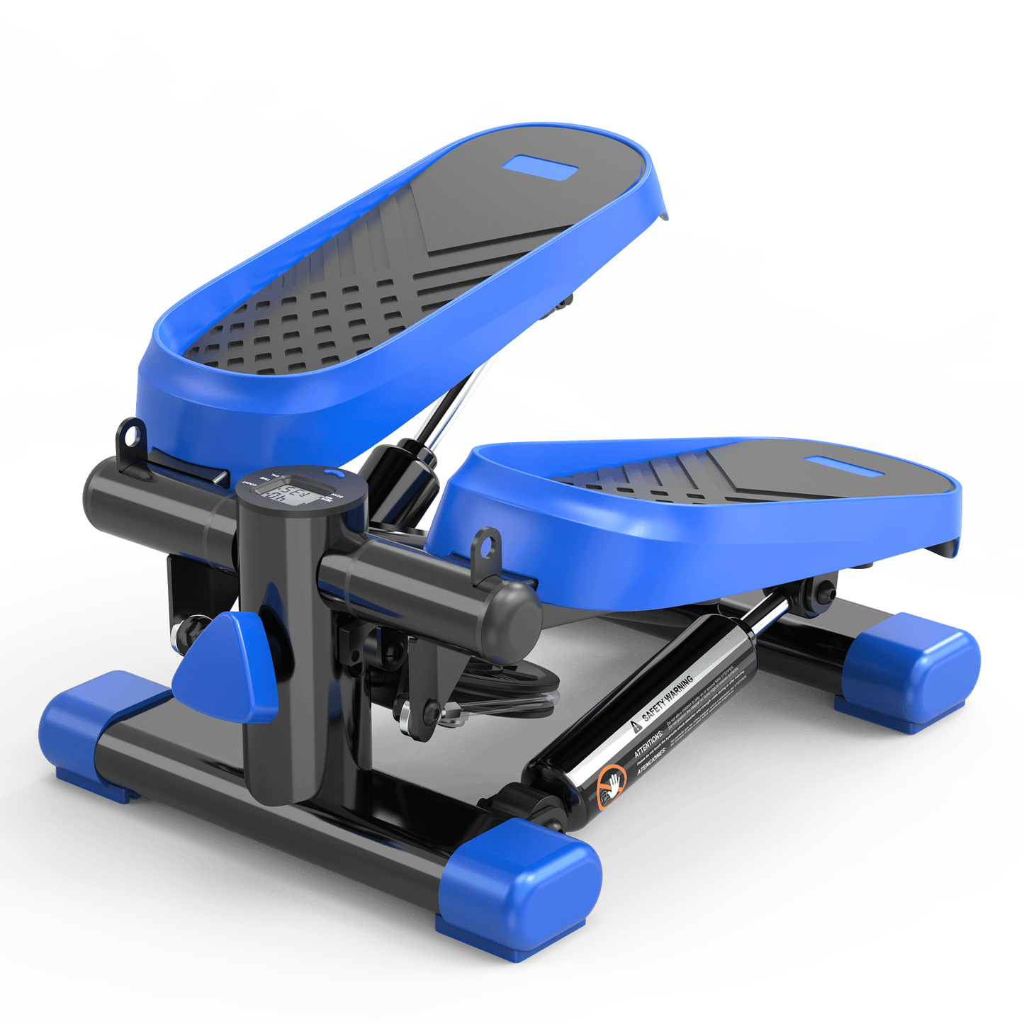 High-Capacity Mini Stepper For Home Office Workouts With Resistance Bands And LCD Monitor - Supports 330LBS