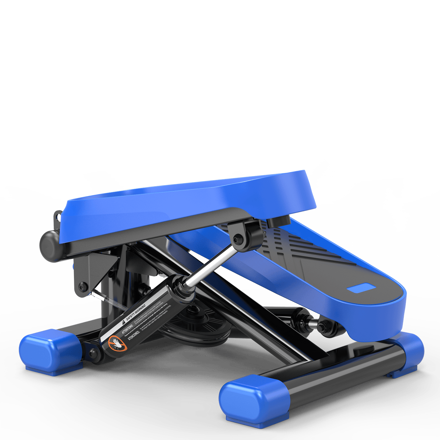 High-Capacity Mini Stepper For Home Office Workouts With Resistance Bands And LCD Monitor - Supports 330LBS