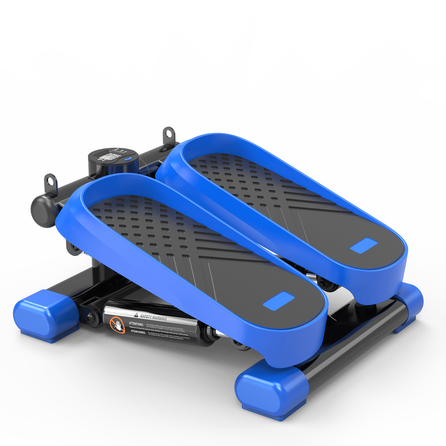 High-Capacity Mini Stepper For Home Office Workouts With Resistance Bands And LCD Monitor - Supports 330LBS
