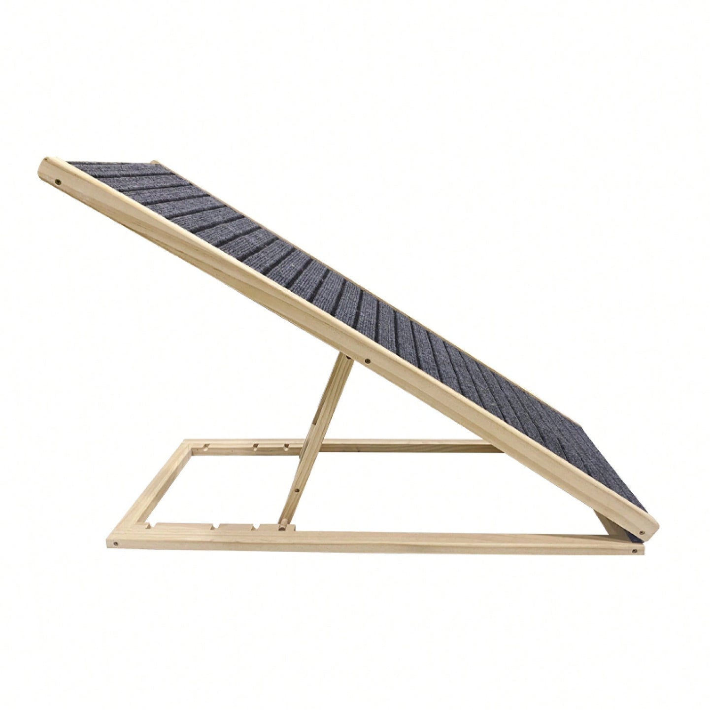 Extra Wide Adjustable Dog Ramp for Beds and Cars Non-Slip Surface Supports 200 Lbs Ideal for All Breeds