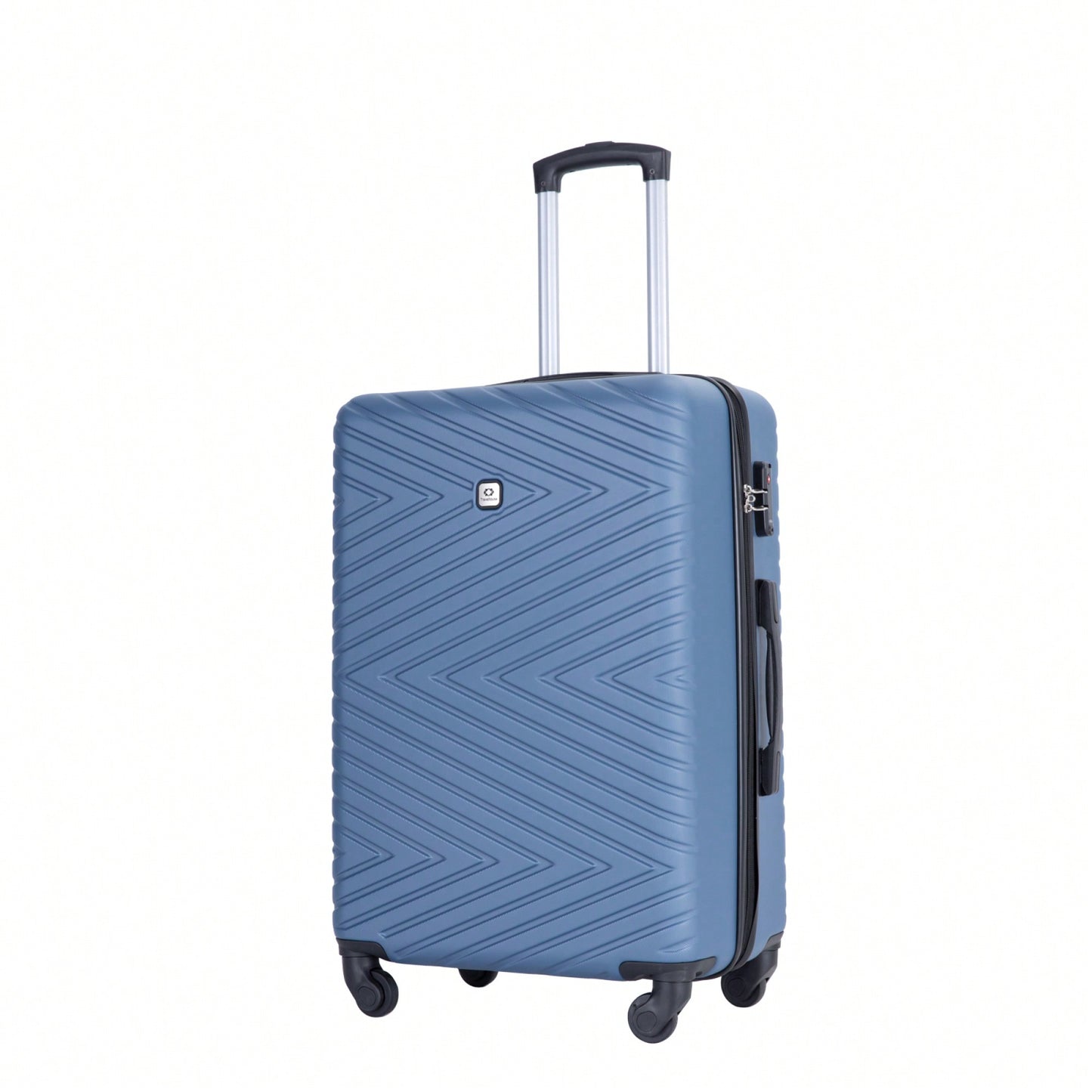 4-Piece Lightweight Hard Shell Luggage Set With Spinner Wheels, TSA Lock, 16/20/24/28 Inch - Sleek Black Travel Case