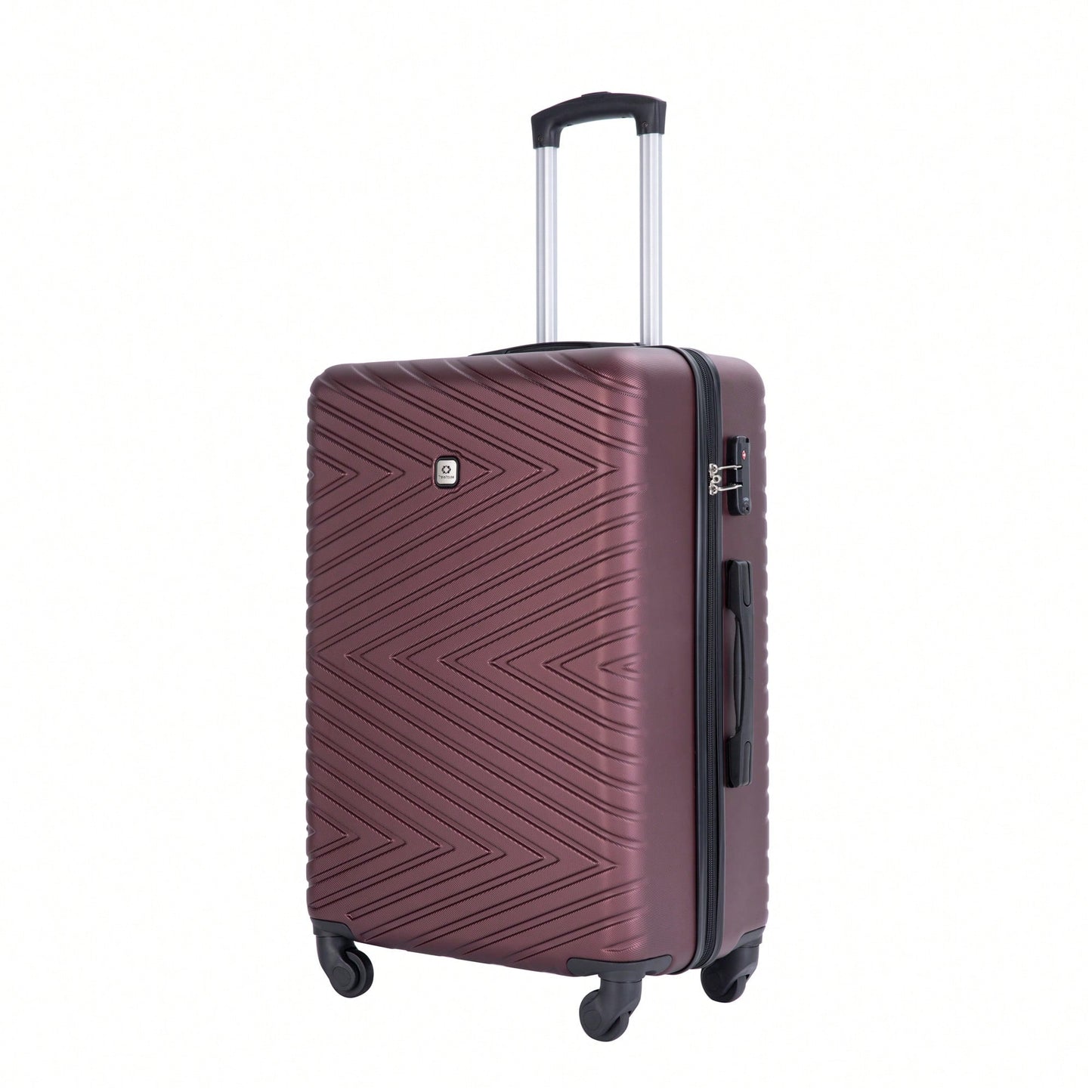 4-Piece Lightweight Hard Shell Luggage Set With Spinner Wheels, TSA Lock, 16/20/24/28 Inch - Sleek Black Travel Case