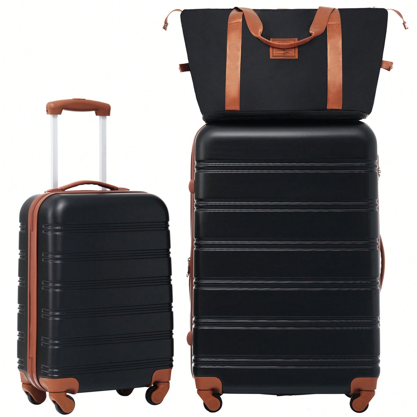 Lightweight 2-Piece Hardshell Luggage Set With Spinner Wheels And TSA Lock - 20" And 28" Suitcases For Effortless Travel