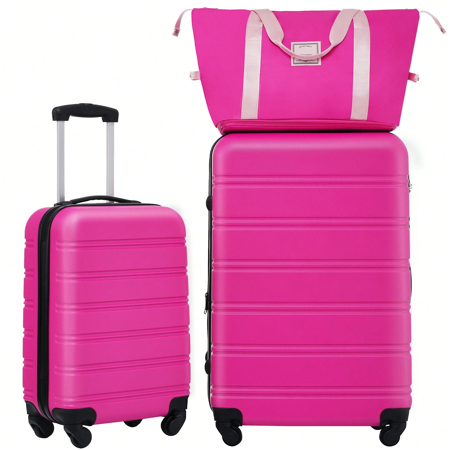 Lightweight 2-Piece Hardshell Luggage Set With Spinner Wheels And TSA Lock - 20" And 28" Suitcases For Effortless Travel