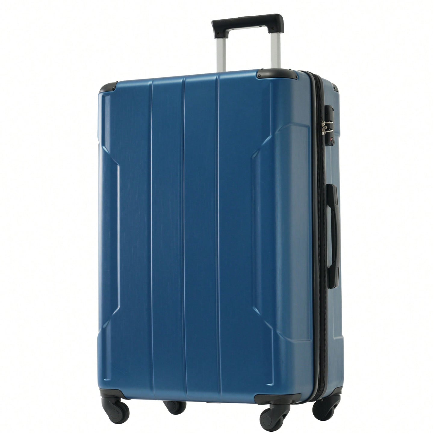 Expandable 6-Piece Hardshell Luggage Set With Wheels And TSA Lock - Lightweight Travel Suitcases In Blue For Men And Women