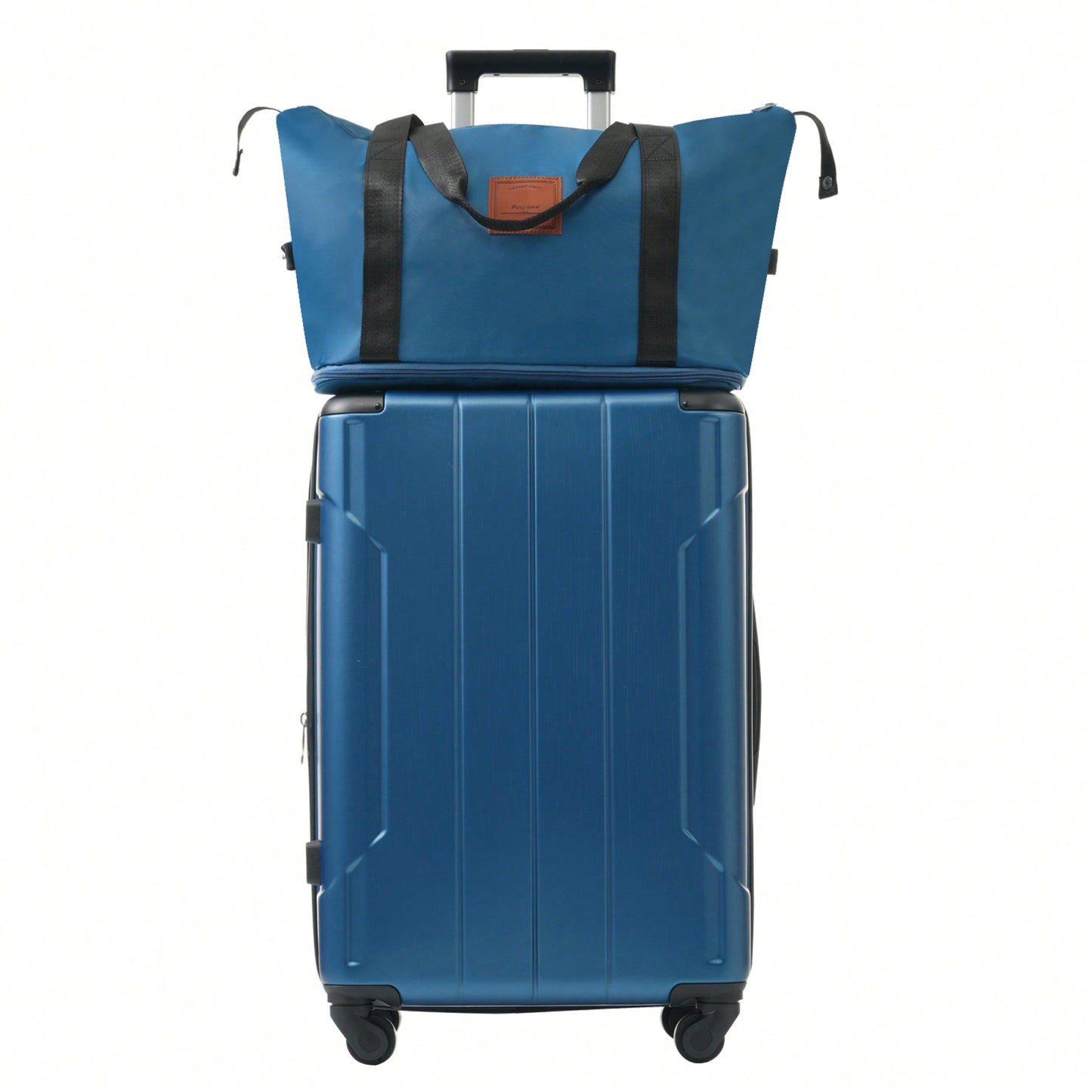 Expandable 6-Piece Hardshell Luggage Set With Wheels And TSA Lock - Lightweight Travel Suitcases In Blue For Men And Women