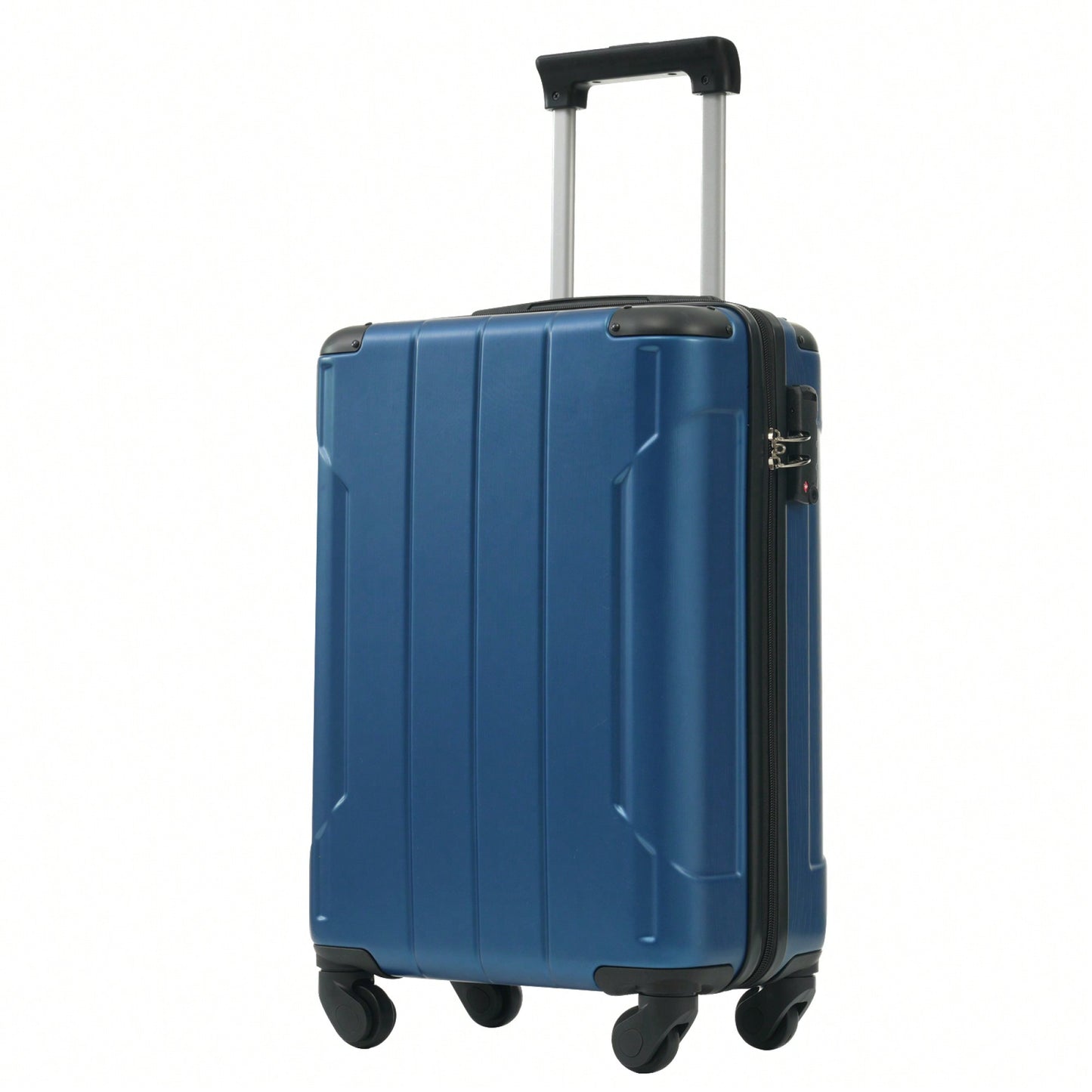 Expandable 6-Piece Hardshell Luggage Set With Wheels And TSA Lock - Lightweight Travel Suitcases In Blue For Men And Women