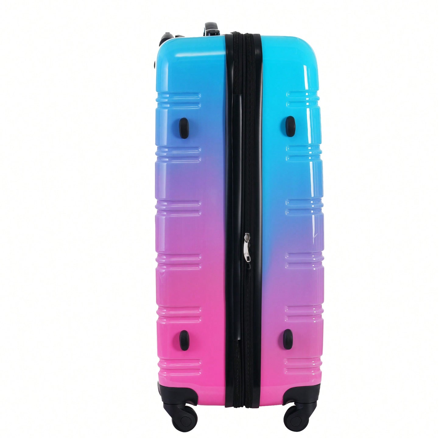 Gradient Color Lightweight Hardshell Luggage Set 3 Piece Spinner Suitcase with TSA Lock 20 24 28 Pink Yellow