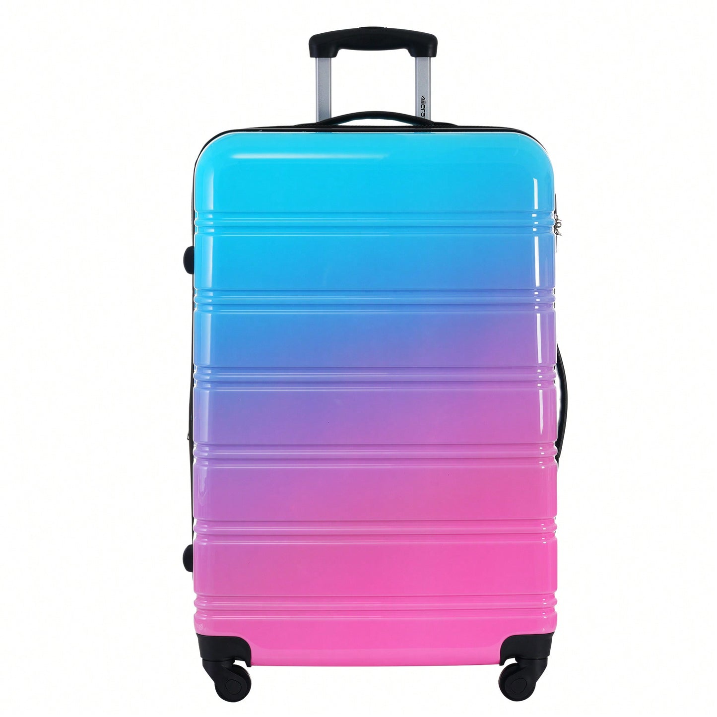 Gradient Color Lightweight Hardshell Luggage Set 3 Piece Spinner Suitcase with TSA Lock 20 24 28 Pink Yellow