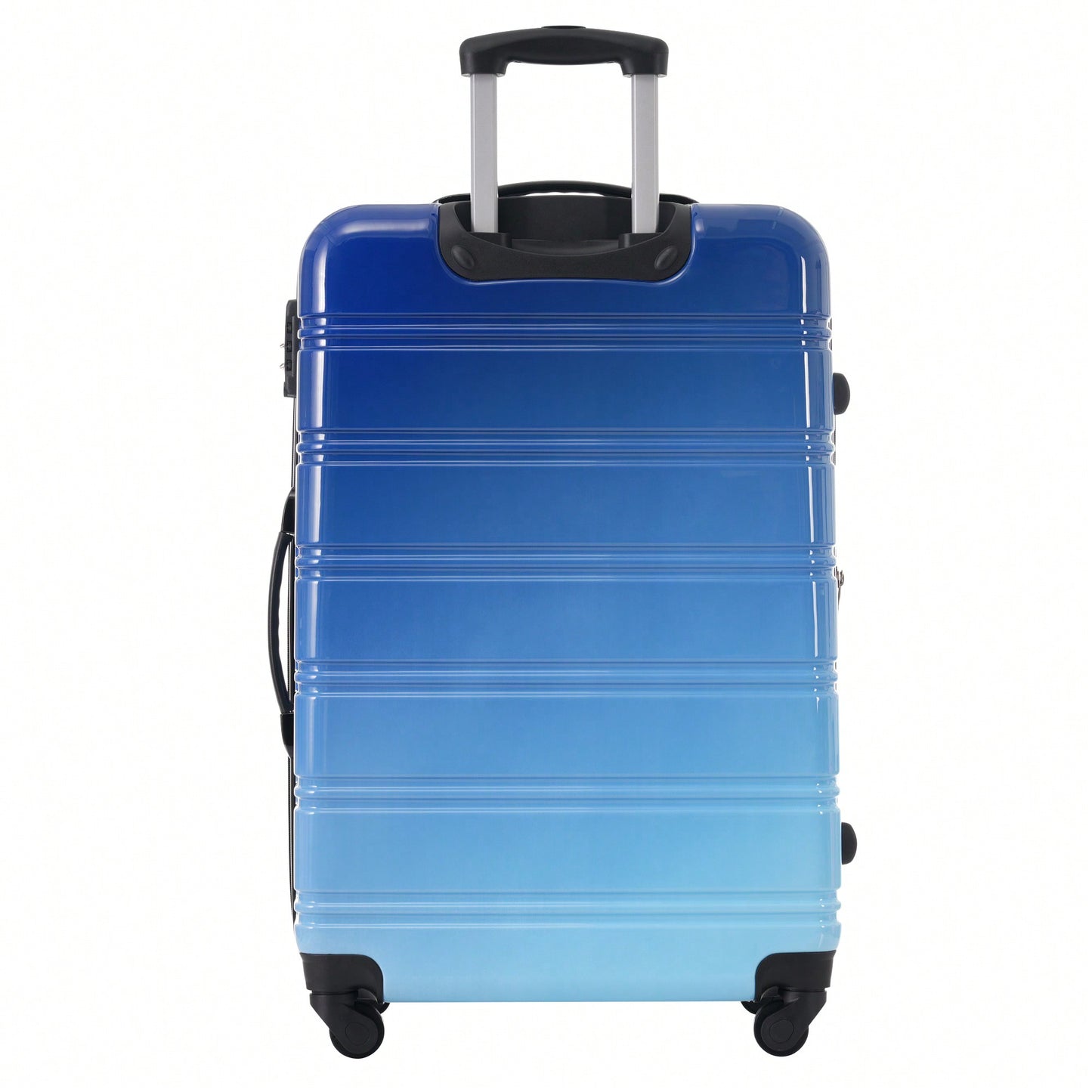 Gradient Color Lightweight Hardshell Luggage Set 3 Piece Spinner Suitcase with TSA Lock 20 24 28 Pink Yellow