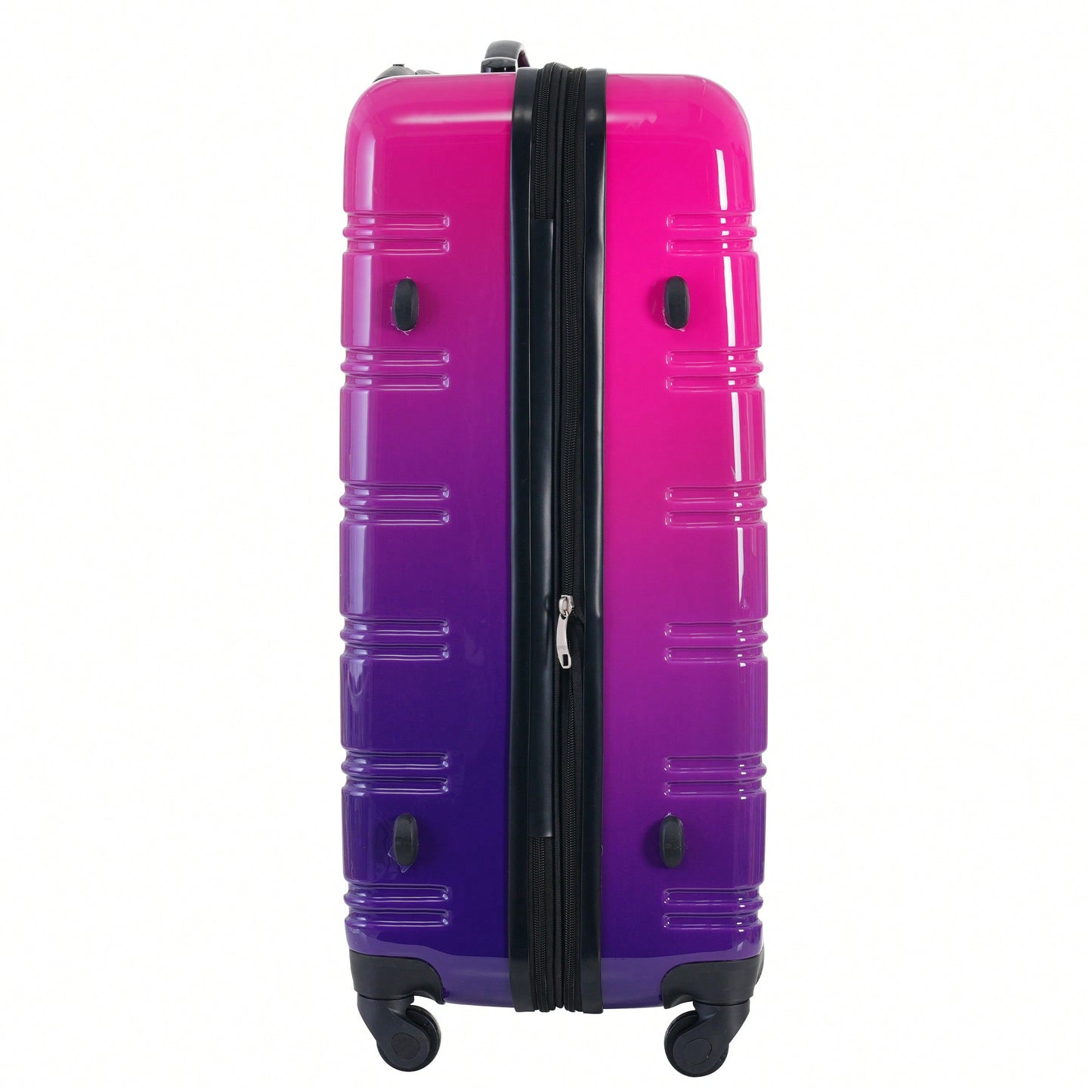 Gradient Color Lightweight Hardshell Luggage Set 3 Piece Spinner Suitcase with TSA Lock 20 24 28 Pink Yellow