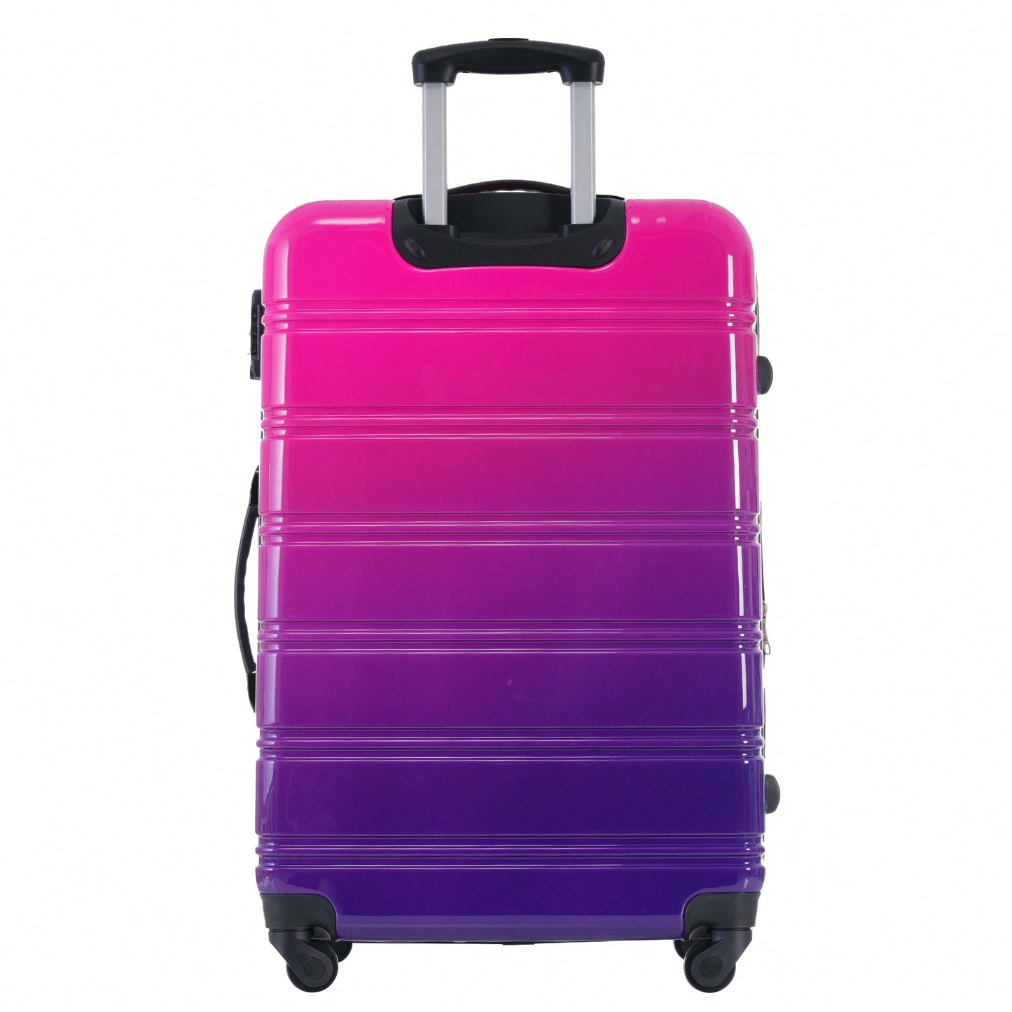 Gradient Color Lightweight Hardshell Luggage Set 3 Piece Spinner Suitcase with TSA Lock 20 24 28 Pink Yellow