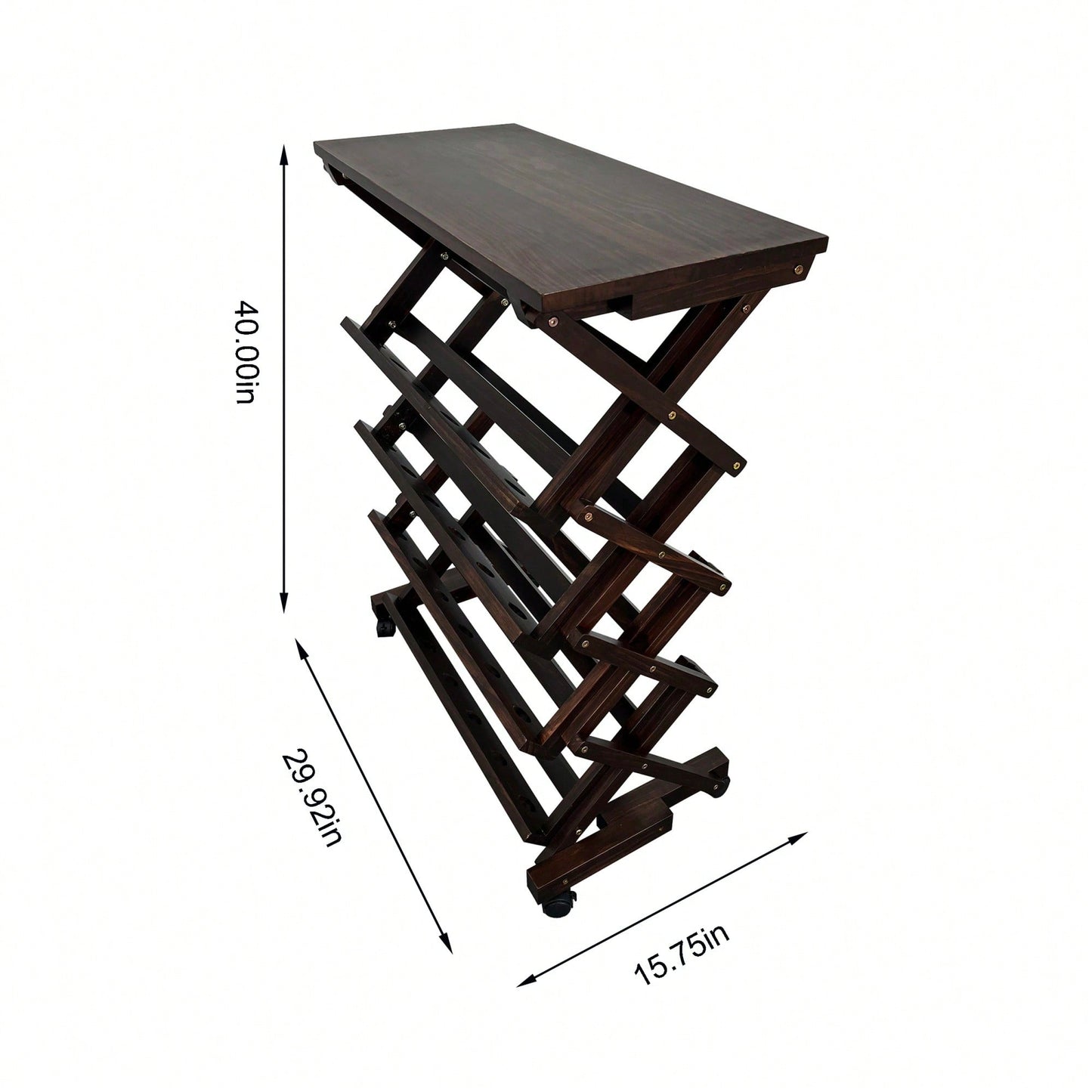 Stylish Freestanding Wine Rack For Kitchen, Pantry, Or Cellar - Holds 26 Bottles - Elegant Walnut Wine Storage Display