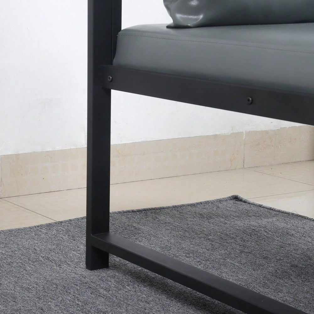 Luxurious Light Tan Accent Arm Chair for Living Room Office Lounge with Thick Cushions and Sturdy Metal Frame