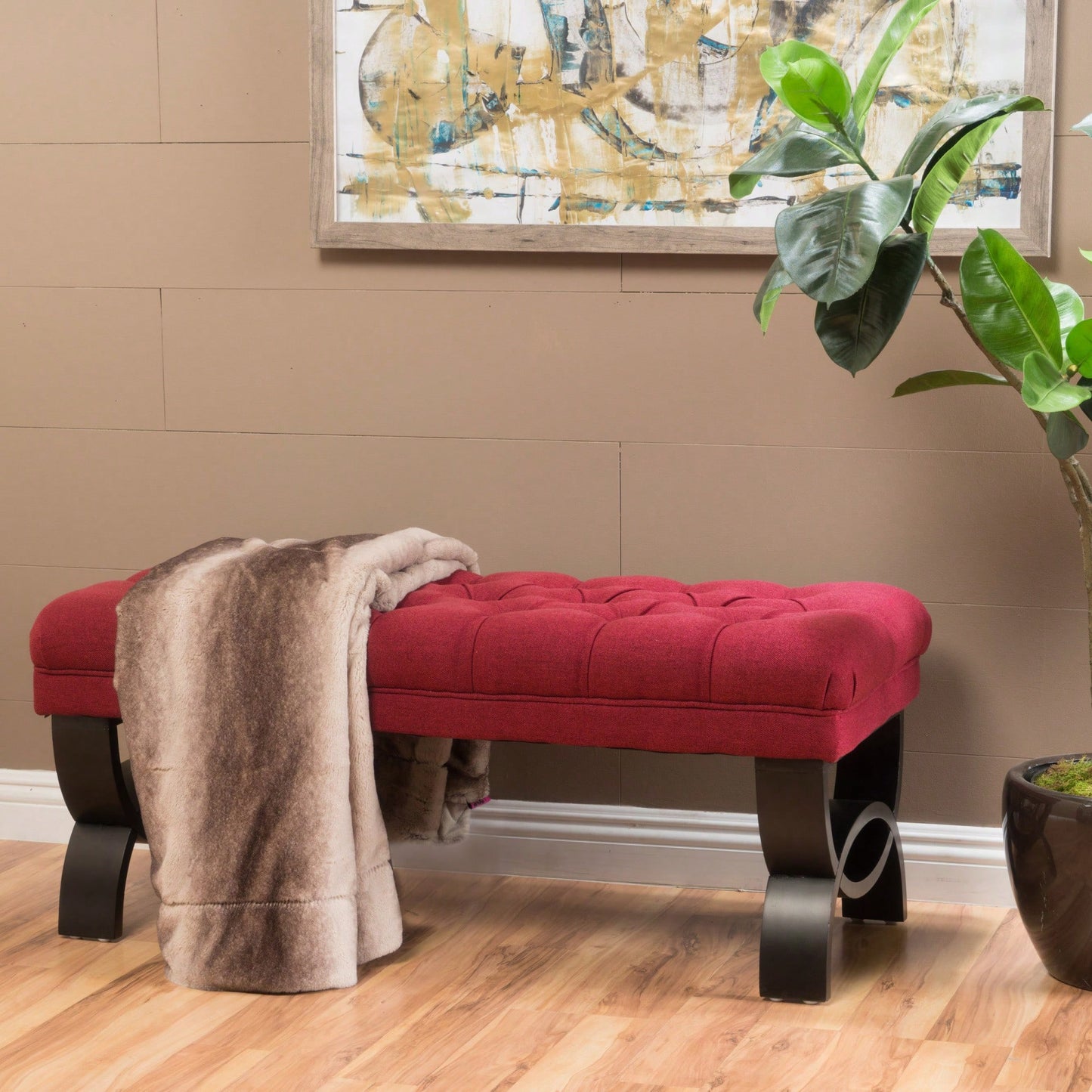 Luxurious Velvet Storage Ottoman For Living Room & Bedroom Decor