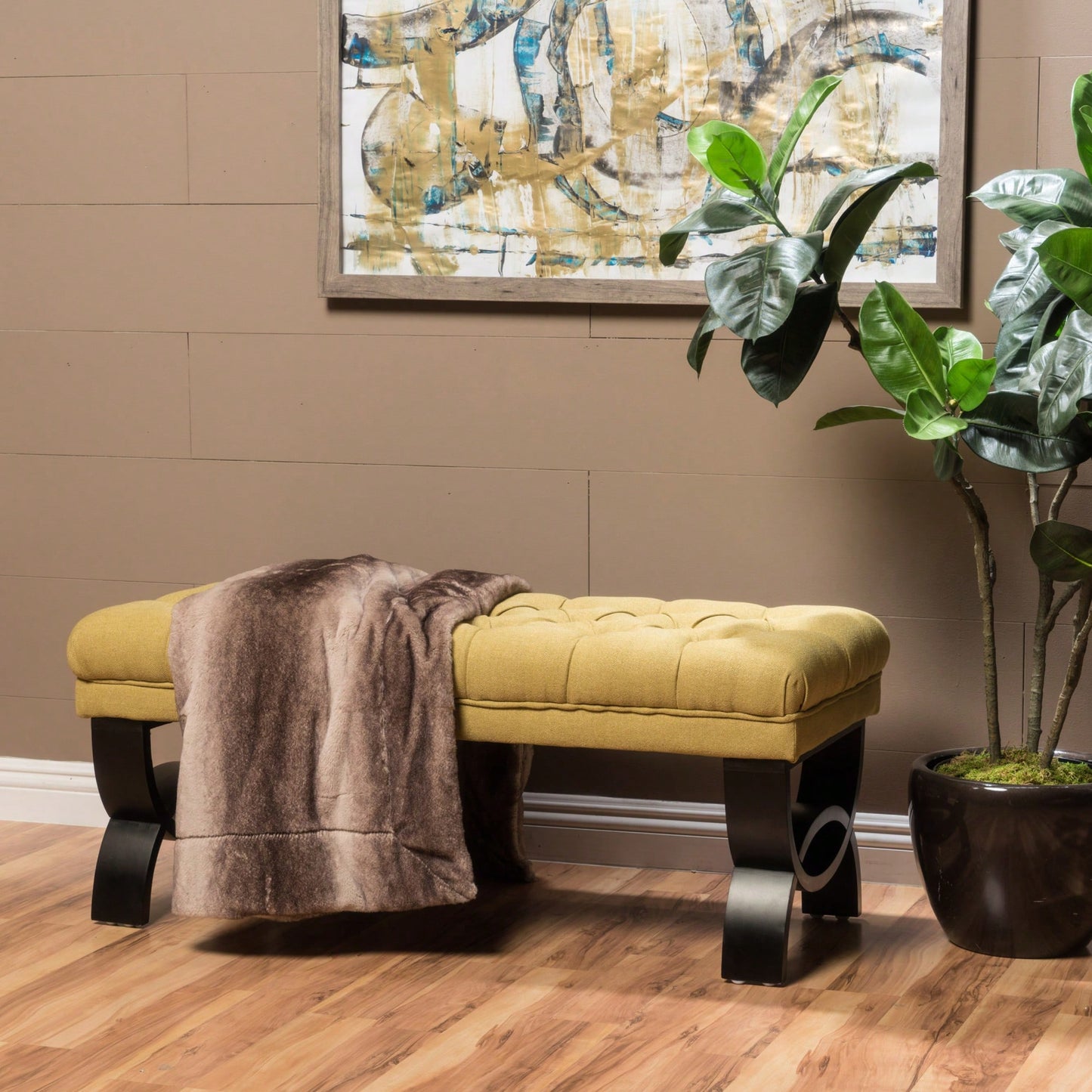 Luxurious Velvet Storage Ottoman For Living Room & Bedroom Decor