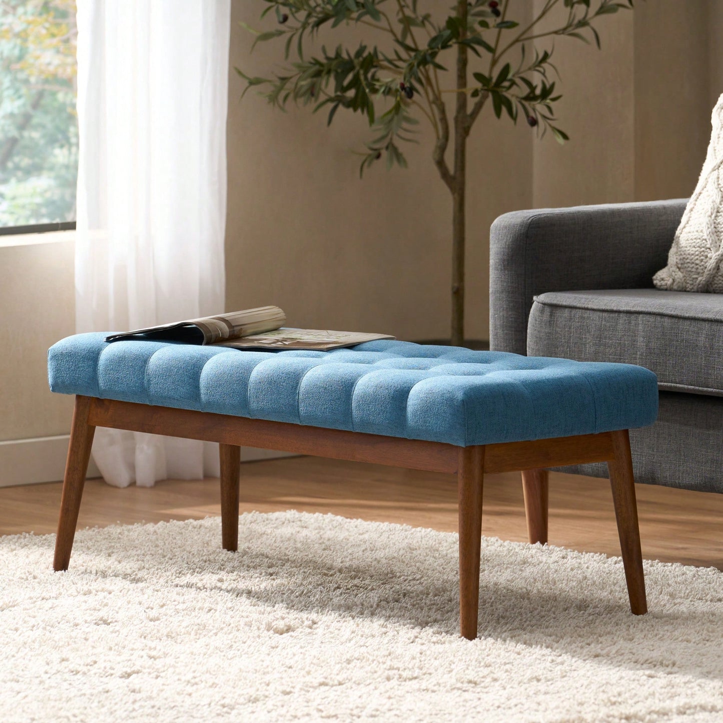 Luxurious Velvet Ottoman For Stylish Home Decor And Extra Seating Solutions