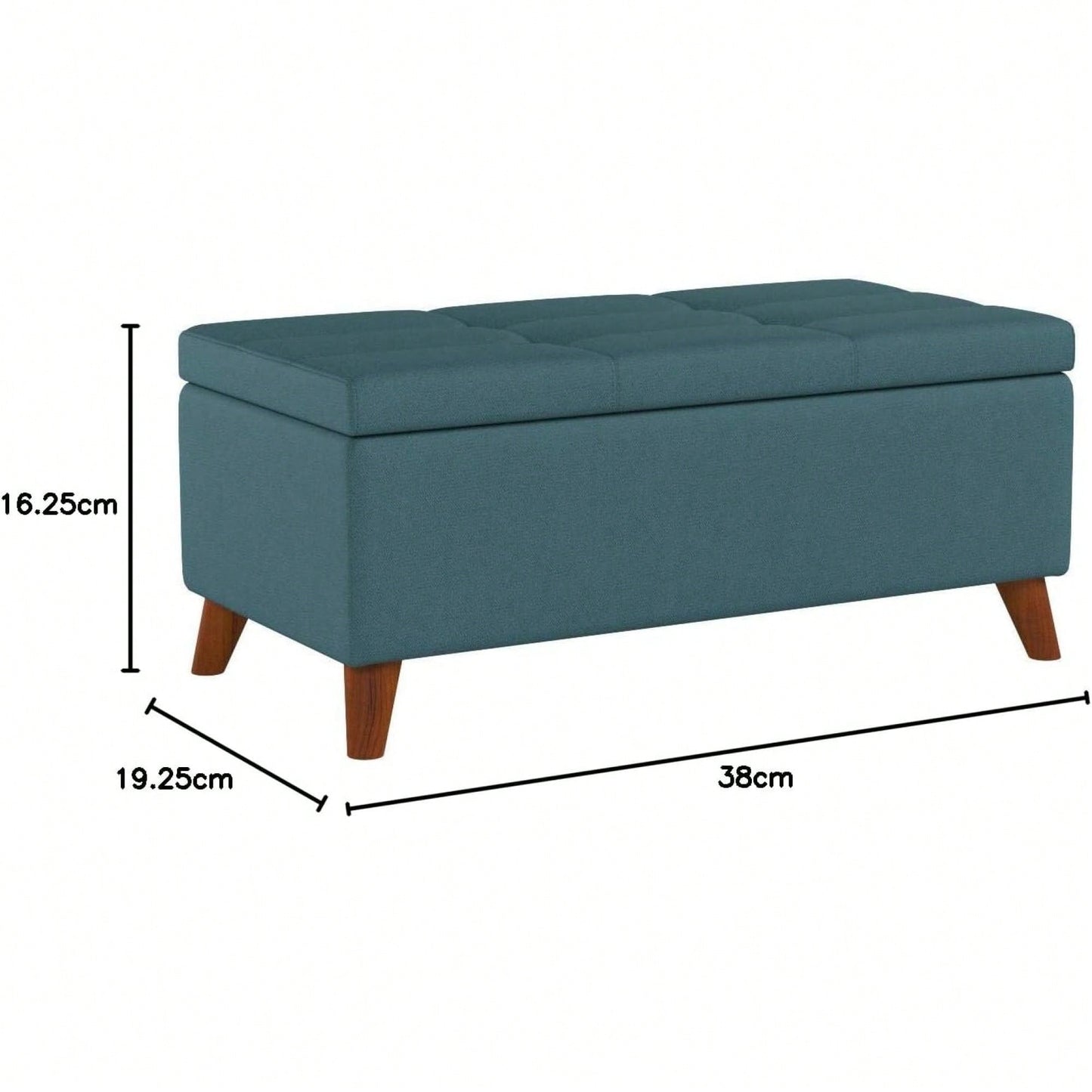 Multi-Functional Storage Ottoman With Stylish Design And Hidden Compartment For Living Room Organization