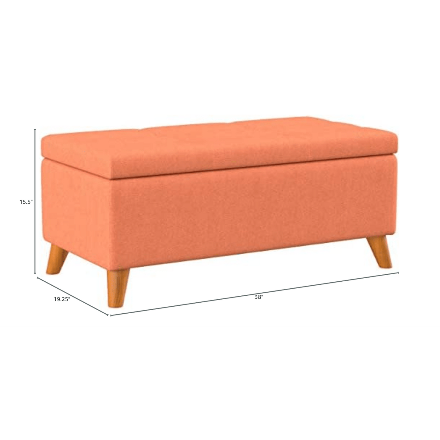 Multi-Functional Storage Ottoman With Stylish Design And Hidden Compartment For Living Room Organization