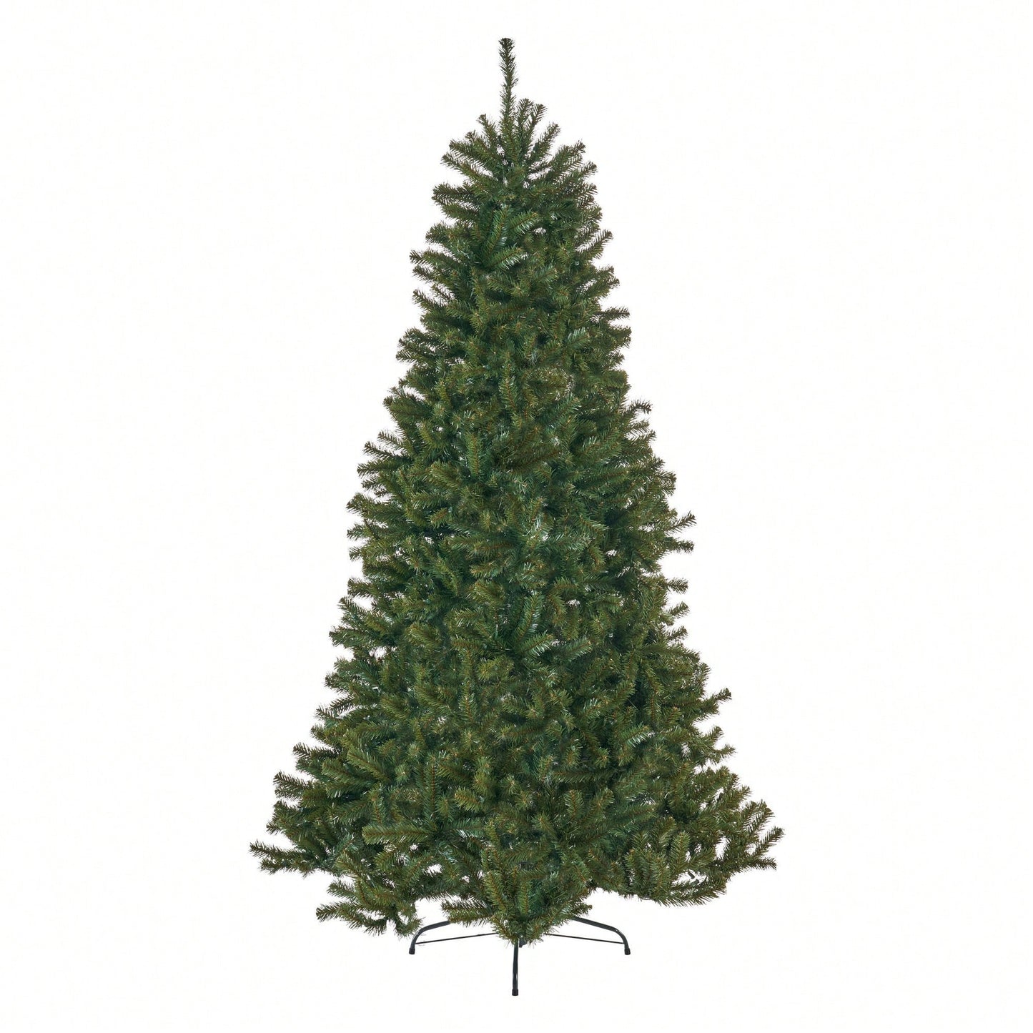 Stunning 7' Hinged Artificial Christmas Tree With 500 Lights - 48" Diameter, 1110 Tips For A Festive Touch