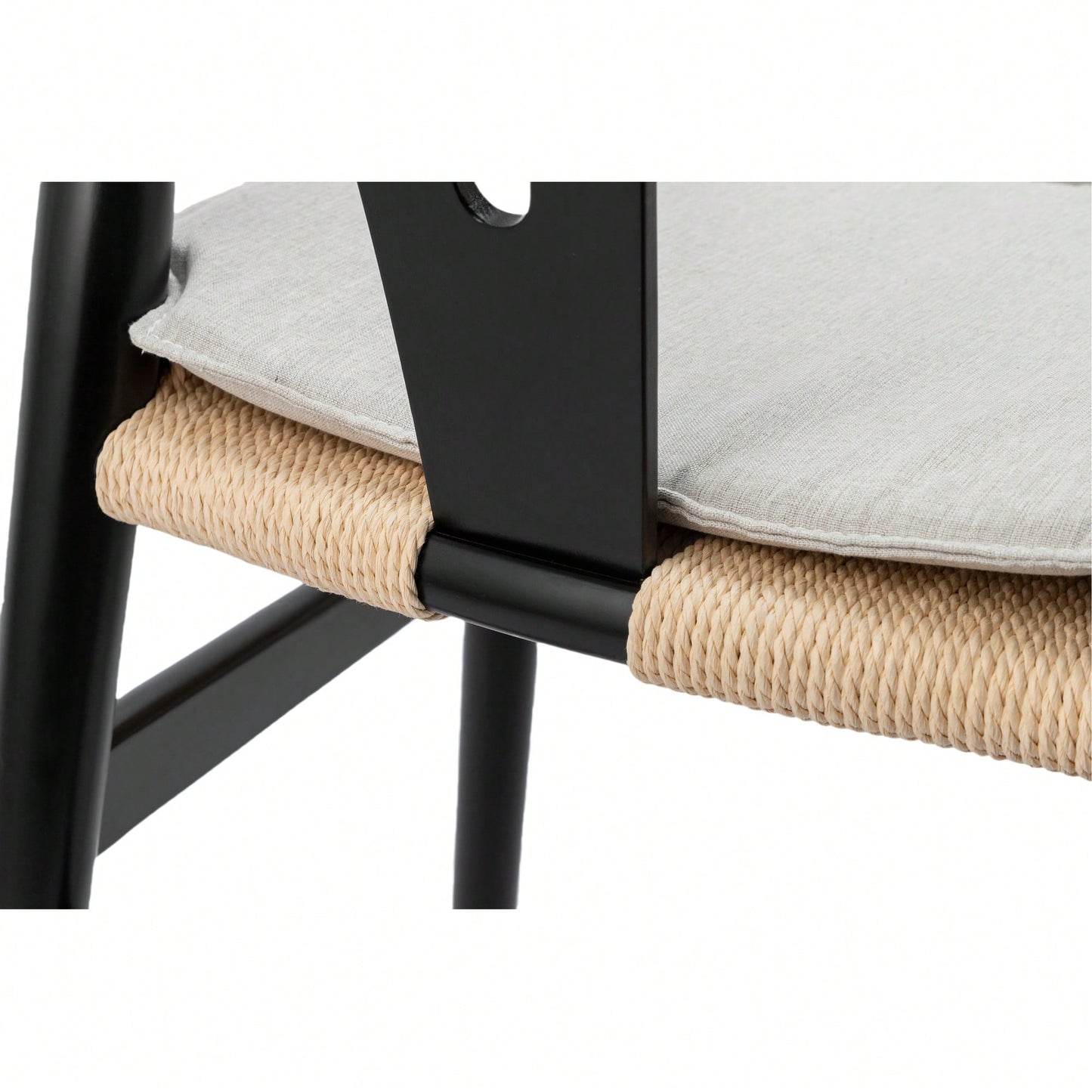 Solid Wood Weave Dining Chairs - Set Of 2 Armchairs For Stylish Dining Room Decor, Fully Assembled