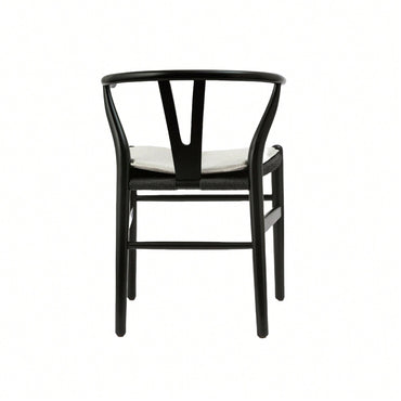Solid Wood Weave Dining Chairs - Set Of 2 Armchairs For Stylish Dining Room Decor, Fully Assembled