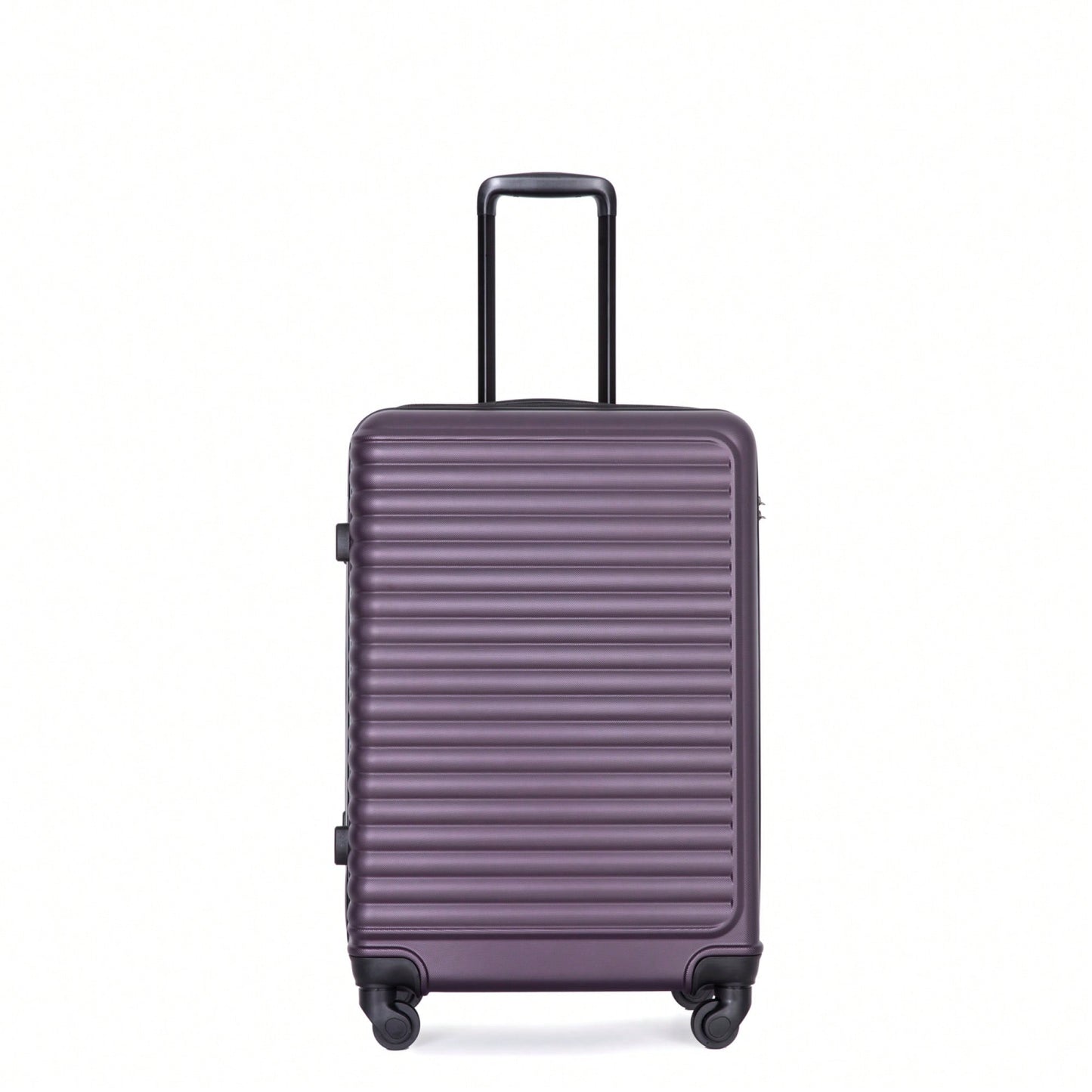 Lightweight 3-Piece ABS Luggage Set - Stylish Black Suitcases With Spinner Wheels, TSA Lock, And Hooks (20 / 24" / 28")"