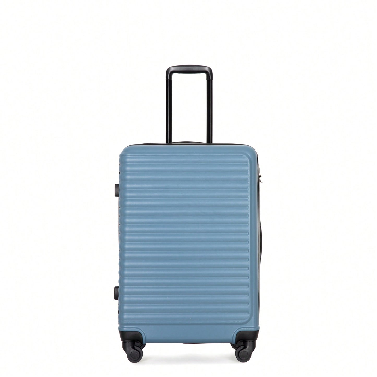 Lightweight 3-Piece ABS Luggage Set - Stylish Black Suitcases With Spinner Wheels, TSA Lock, And Hooks (20 / 24" / 28")"