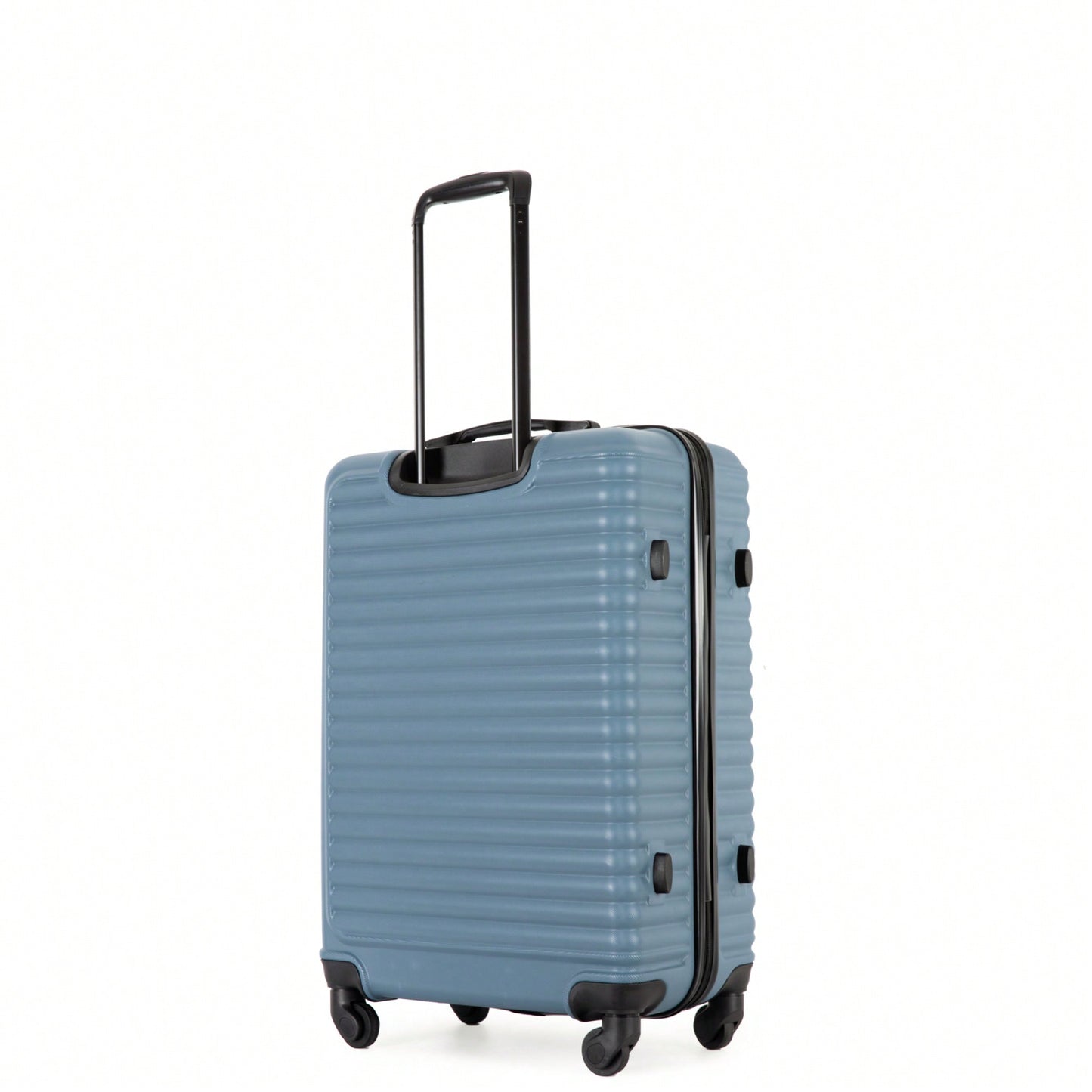 Lightweight 3-Piece ABS Luggage Set - Stylish Black Suitcases With Spinner Wheels, TSA Lock, And Hooks (20 / 24" / 28")"
