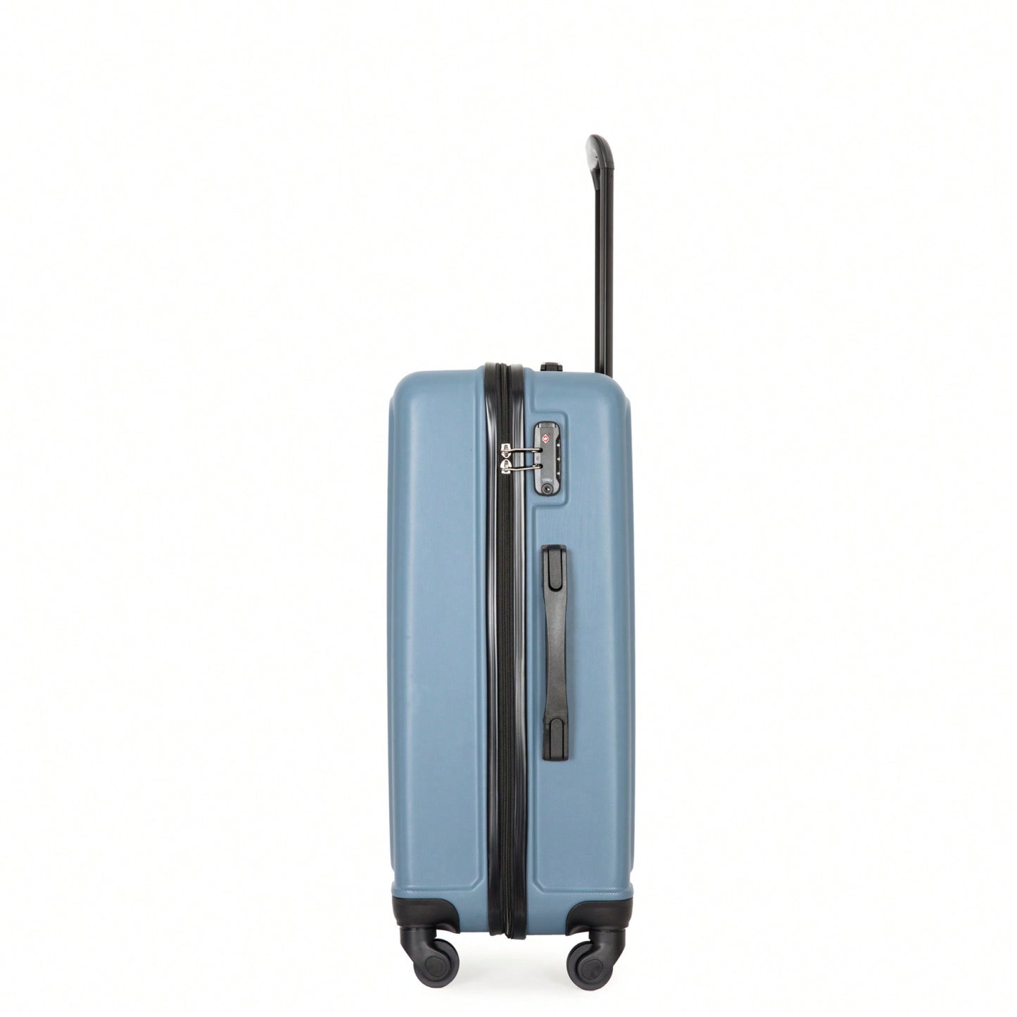 Lightweight 3-Piece ABS Luggage Set - Stylish Black Suitcases With Spinner Wheels, TSA Lock, And Hooks (20 / 24" / 28")"