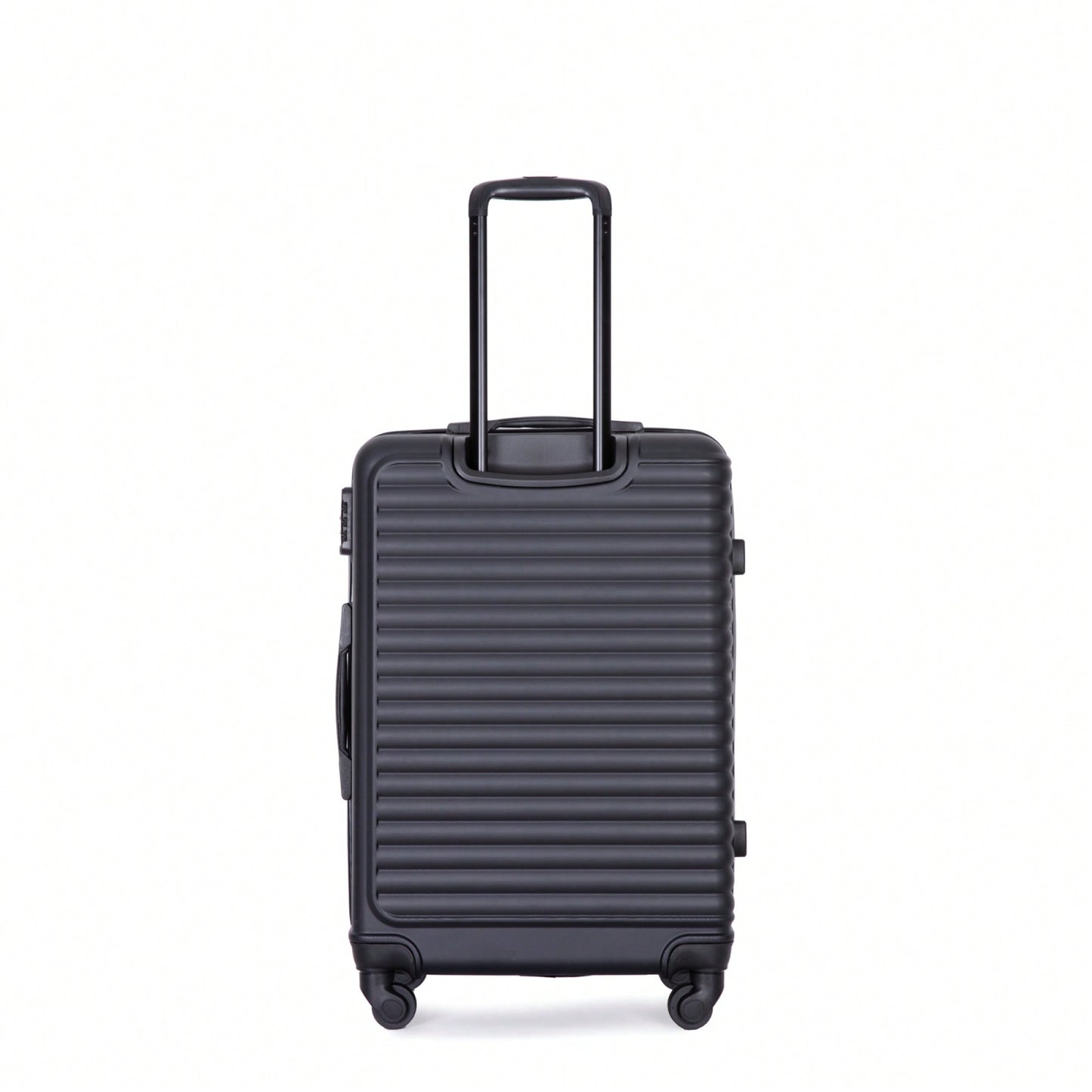 Lightweight 3-Piece ABS Luggage Set - Stylish Black Suitcases With Spinner Wheels, TSA Lock, And Hooks (20 / 24" / 28")"