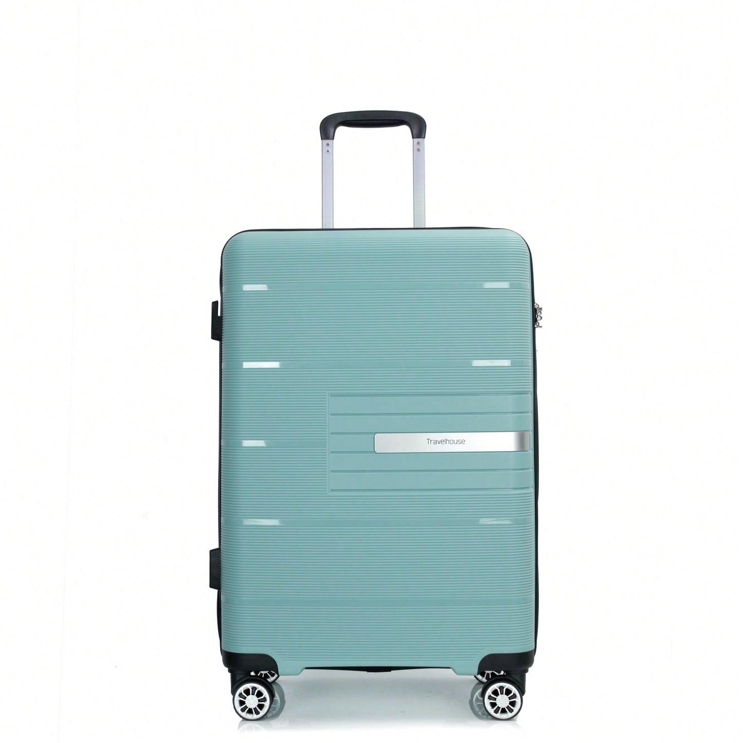 Light Green 3-Piece Hardshell Luggage Set With Double Spinner Wheels, TSA Lock, Lightweight & Durable (20/24"/28")"