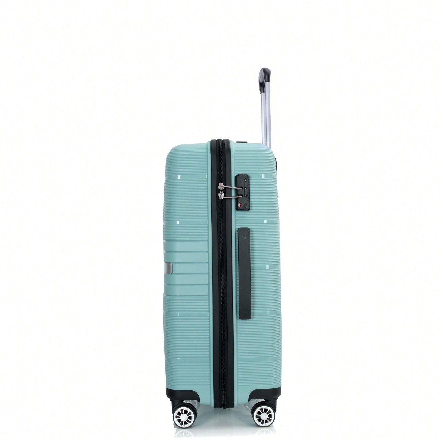 Light Green 3-Piece Hardshell Luggage Set With Double Spinner Wheels, TSA Lock, Lightweight & Durable (20/24"/28")"