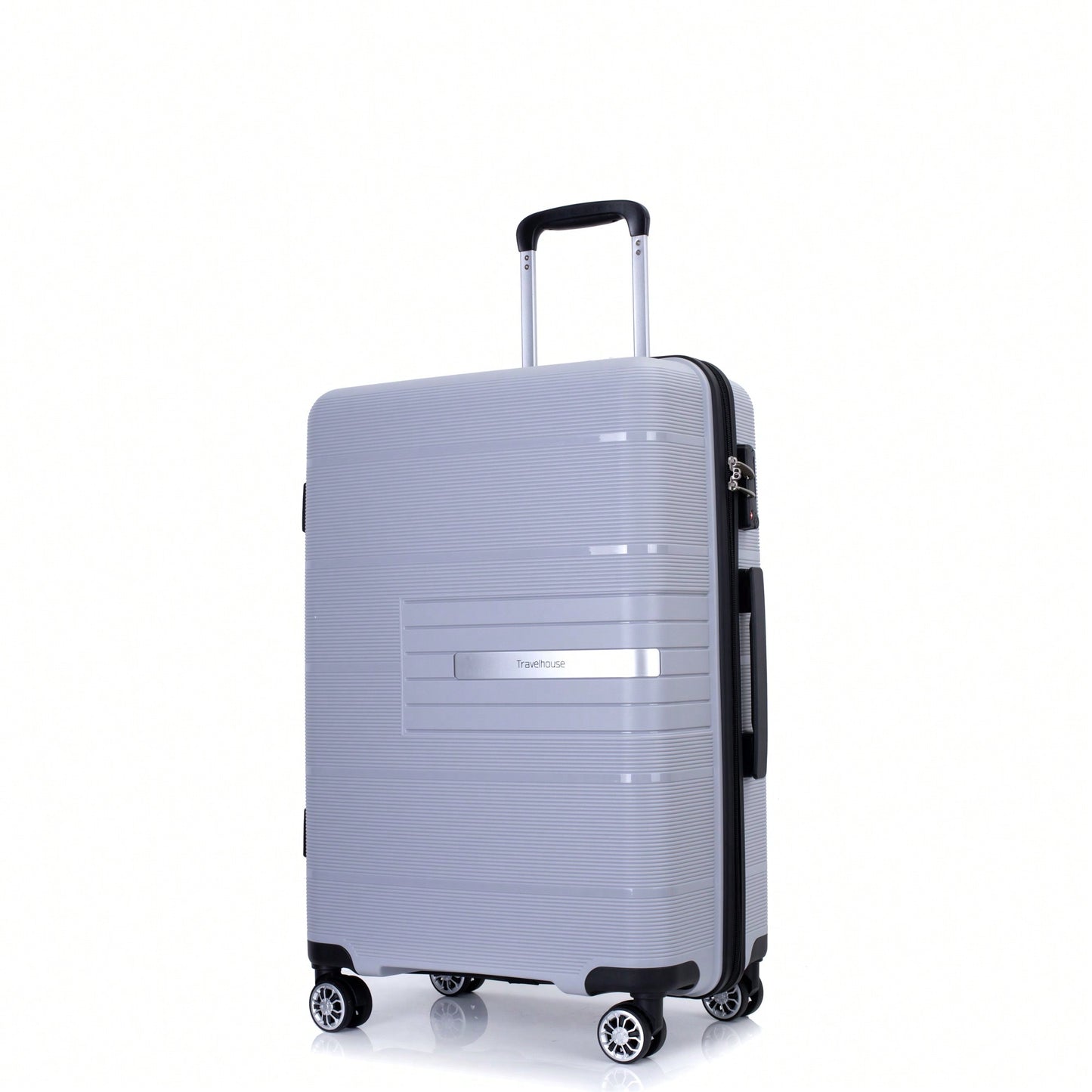 Light Green 3-Piece Hardshell Luggage Set With Double Spinner Wheels, TSA Lock, Lightweight & Durable (20/24"/28")"